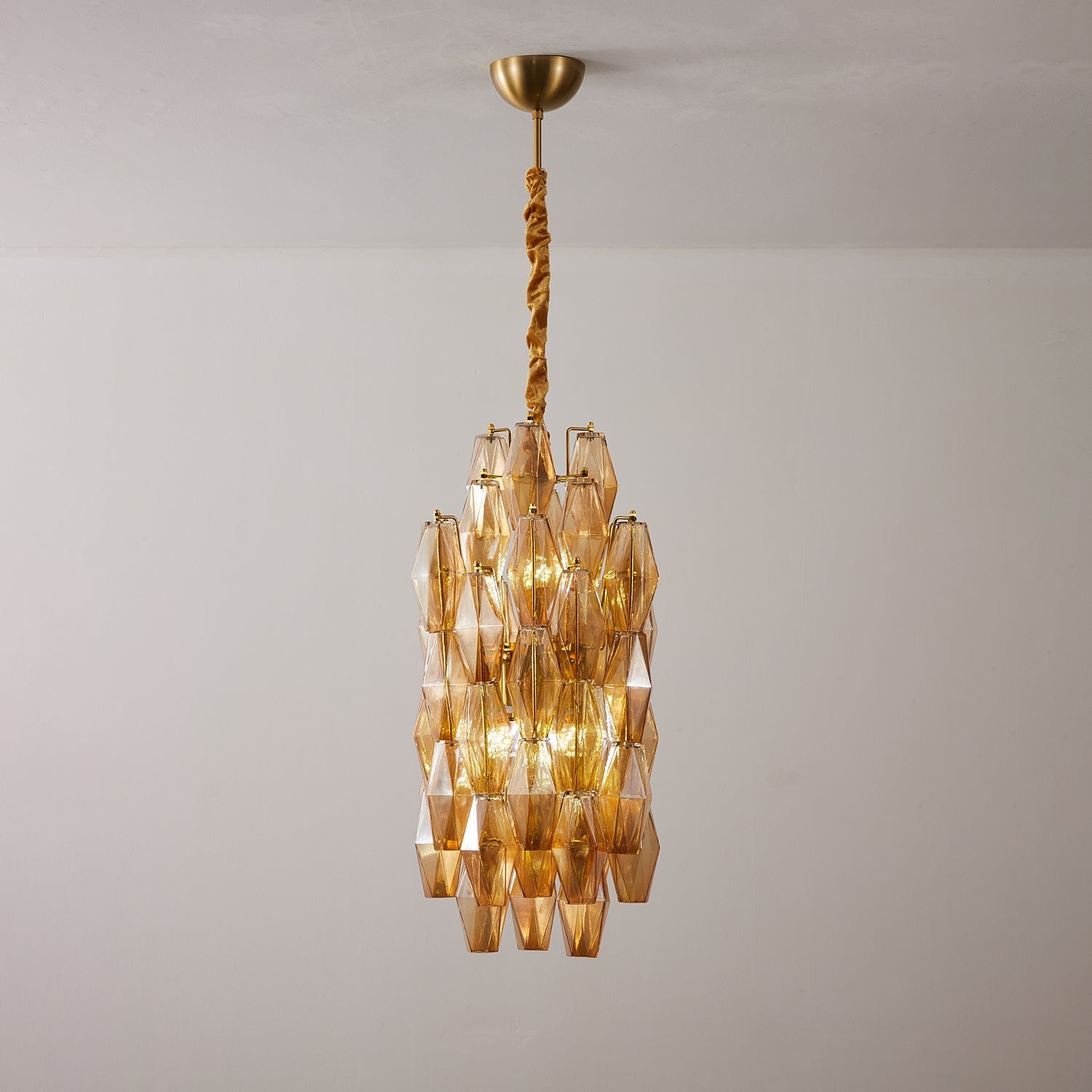 Prism Modern Metal & Glass Chandelier