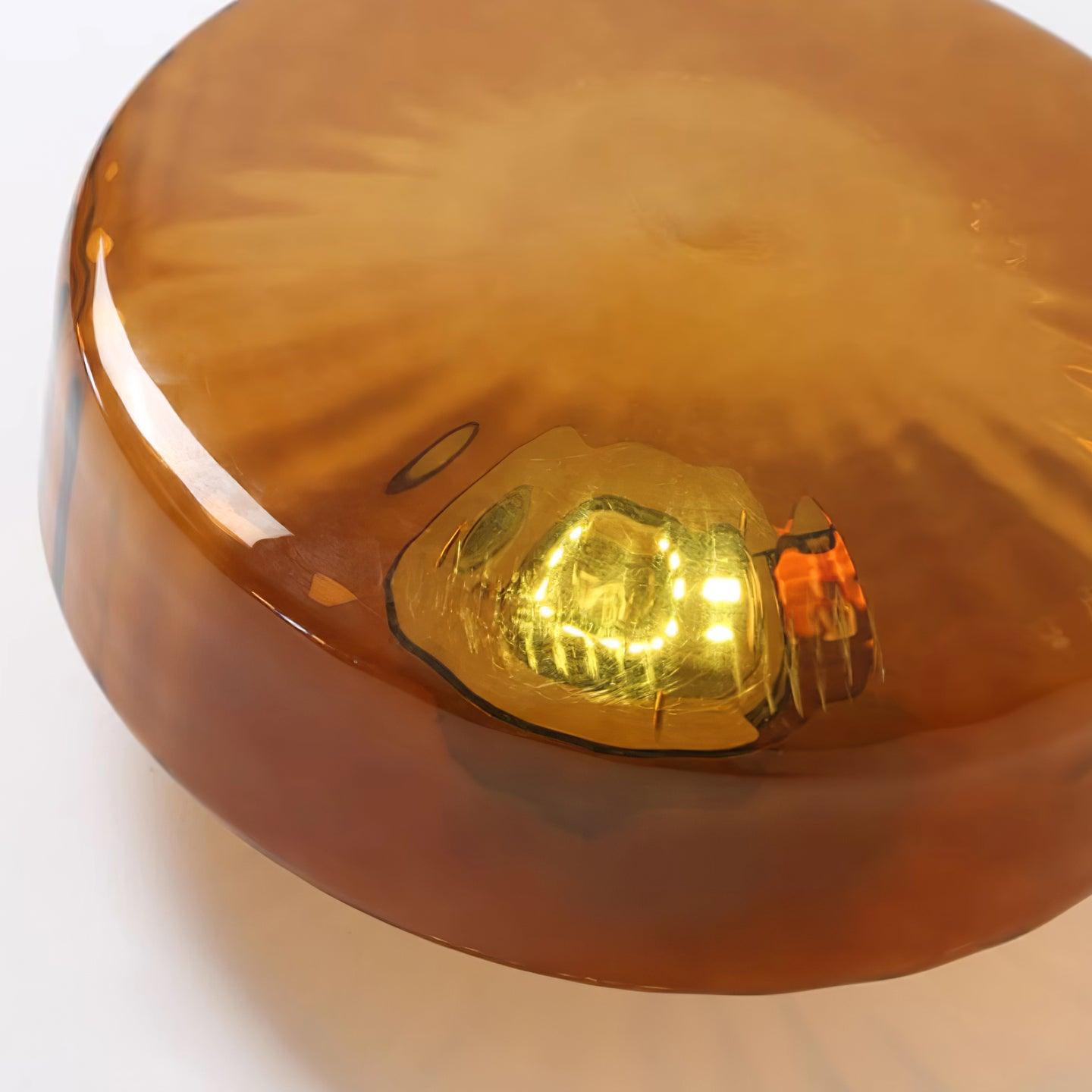 Valentina Amber Glass Ceiling Light - Letslighting