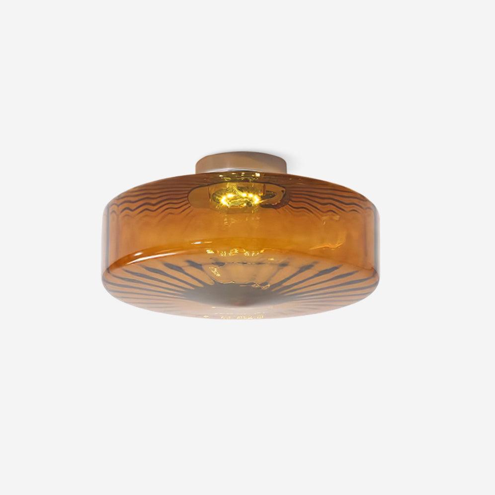 Valentina Amber Glass Ceiling Light - Letslighting