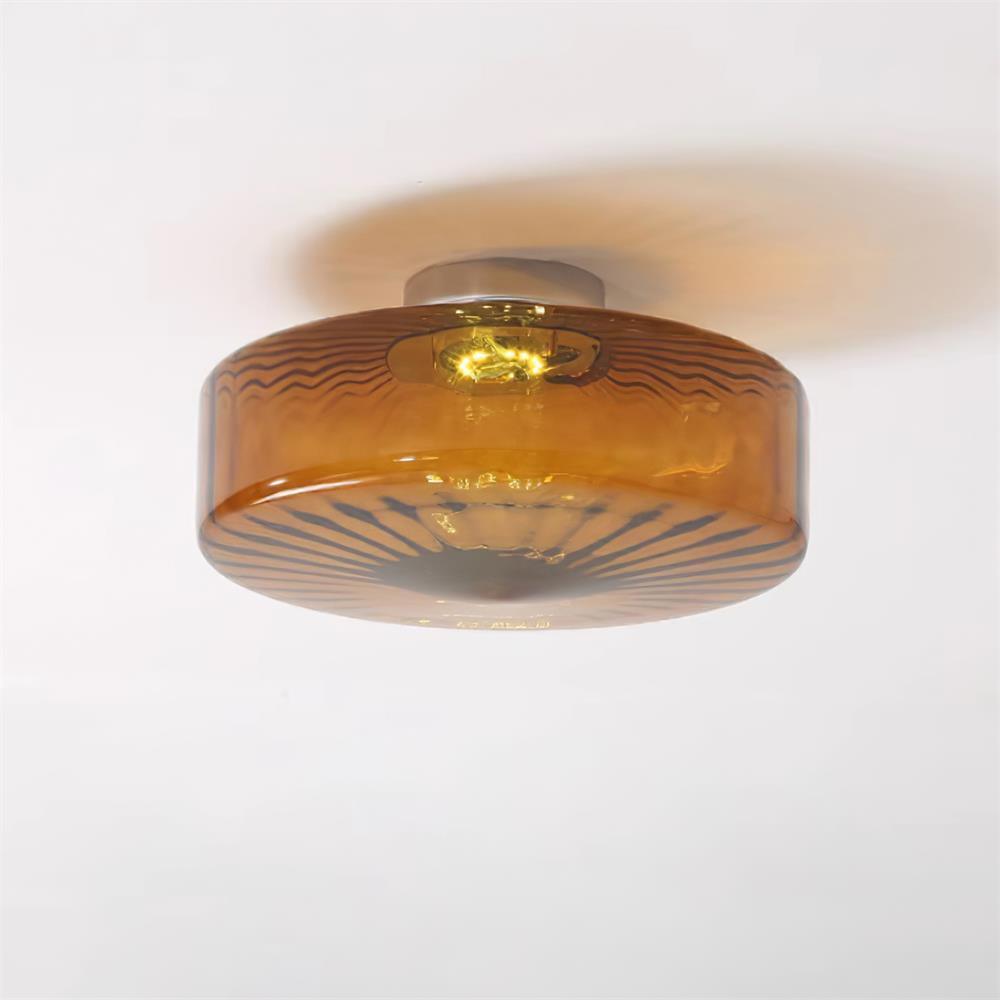 Valentina Amber Glass Ceiling Light - Letslighting