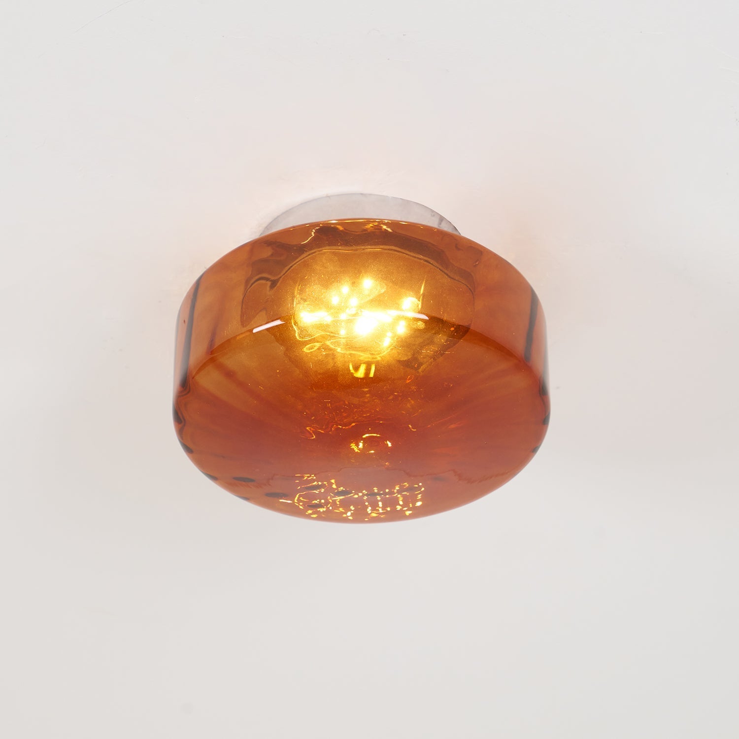 Valentina Amber Glass Ceiling Light - Letslighting