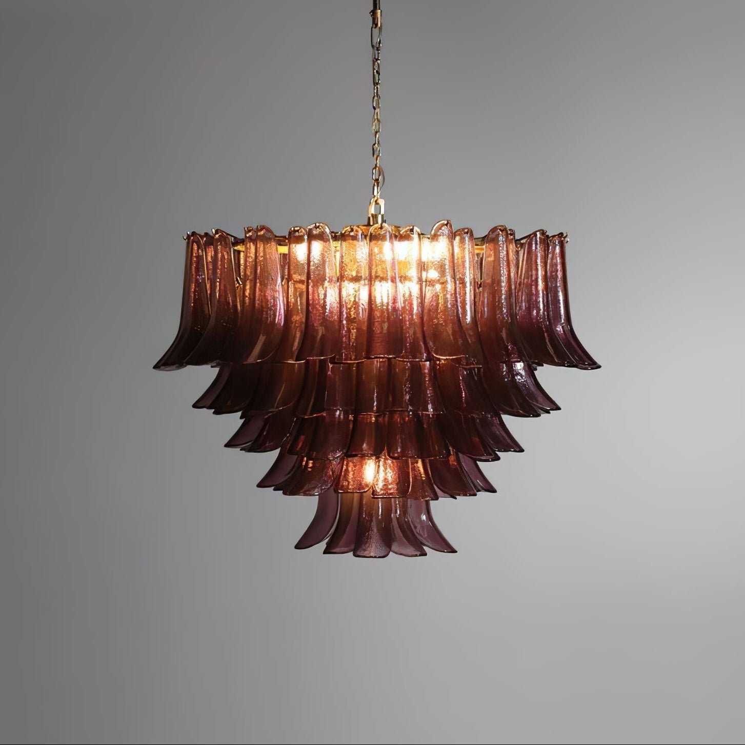 Amethyst  Luxury Metal & Glass Chandelier
