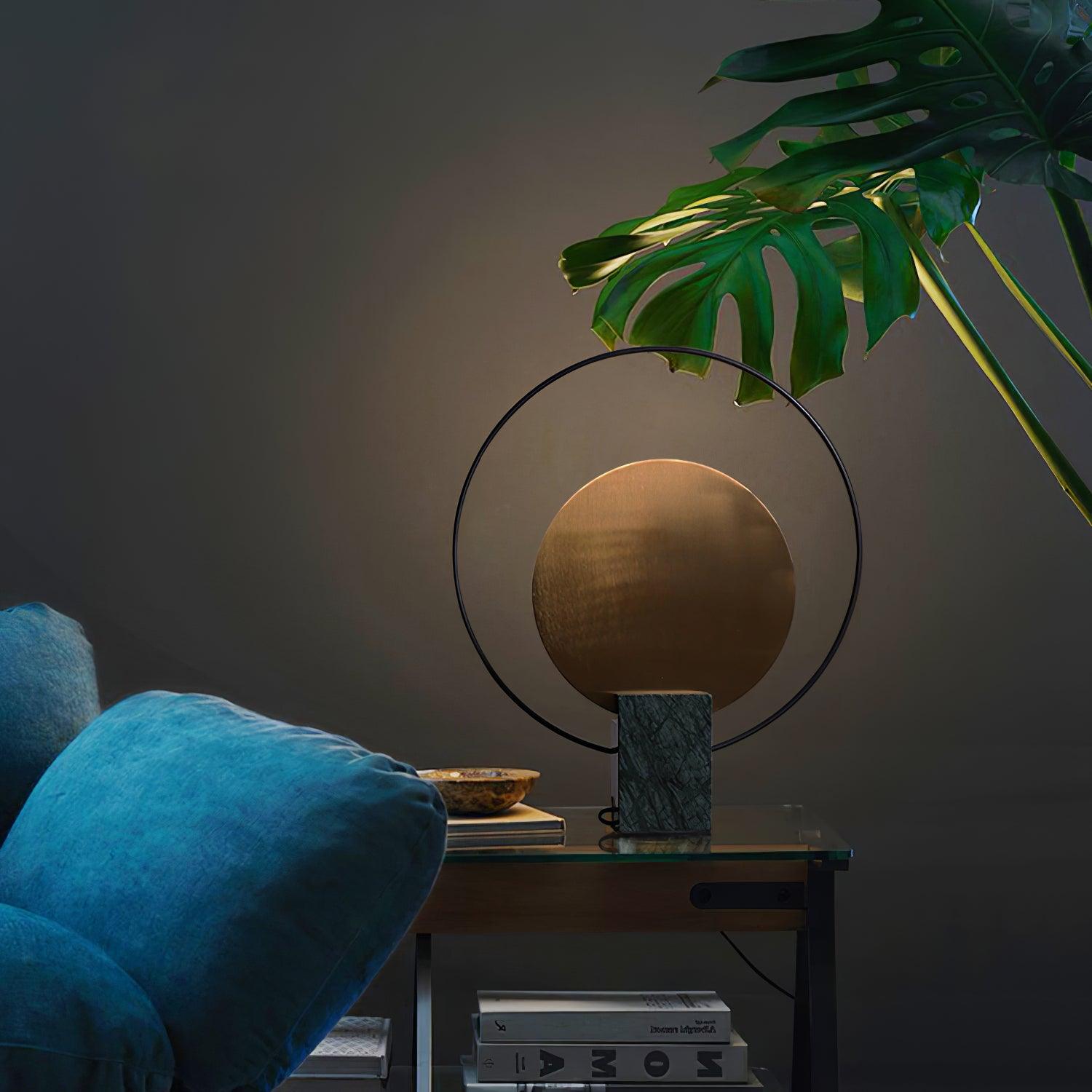 Orava Marble Geometric Table Lamp - Letslighting