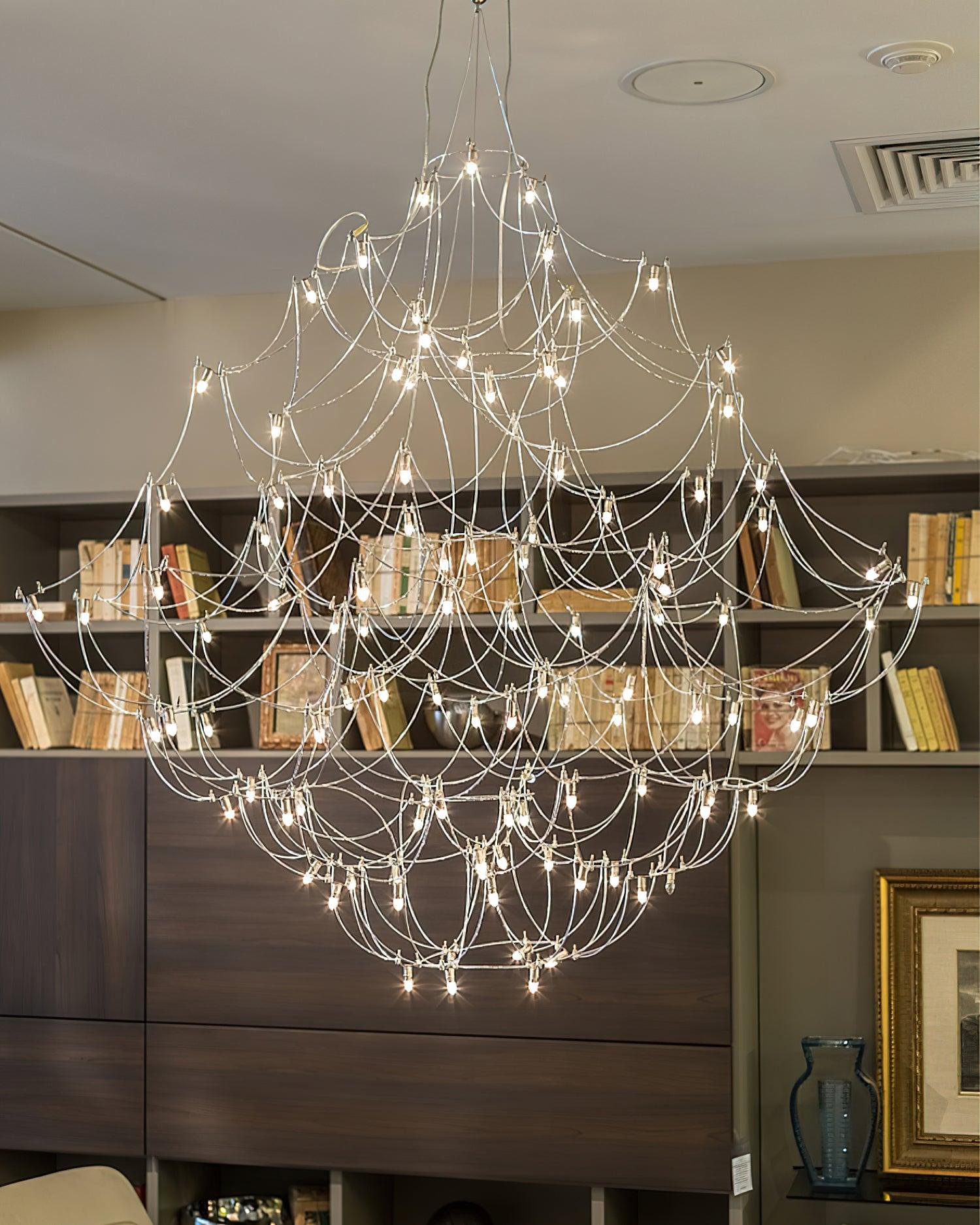 Lustra Chandelier Stainless Steel Wire Firefly - Letslighting