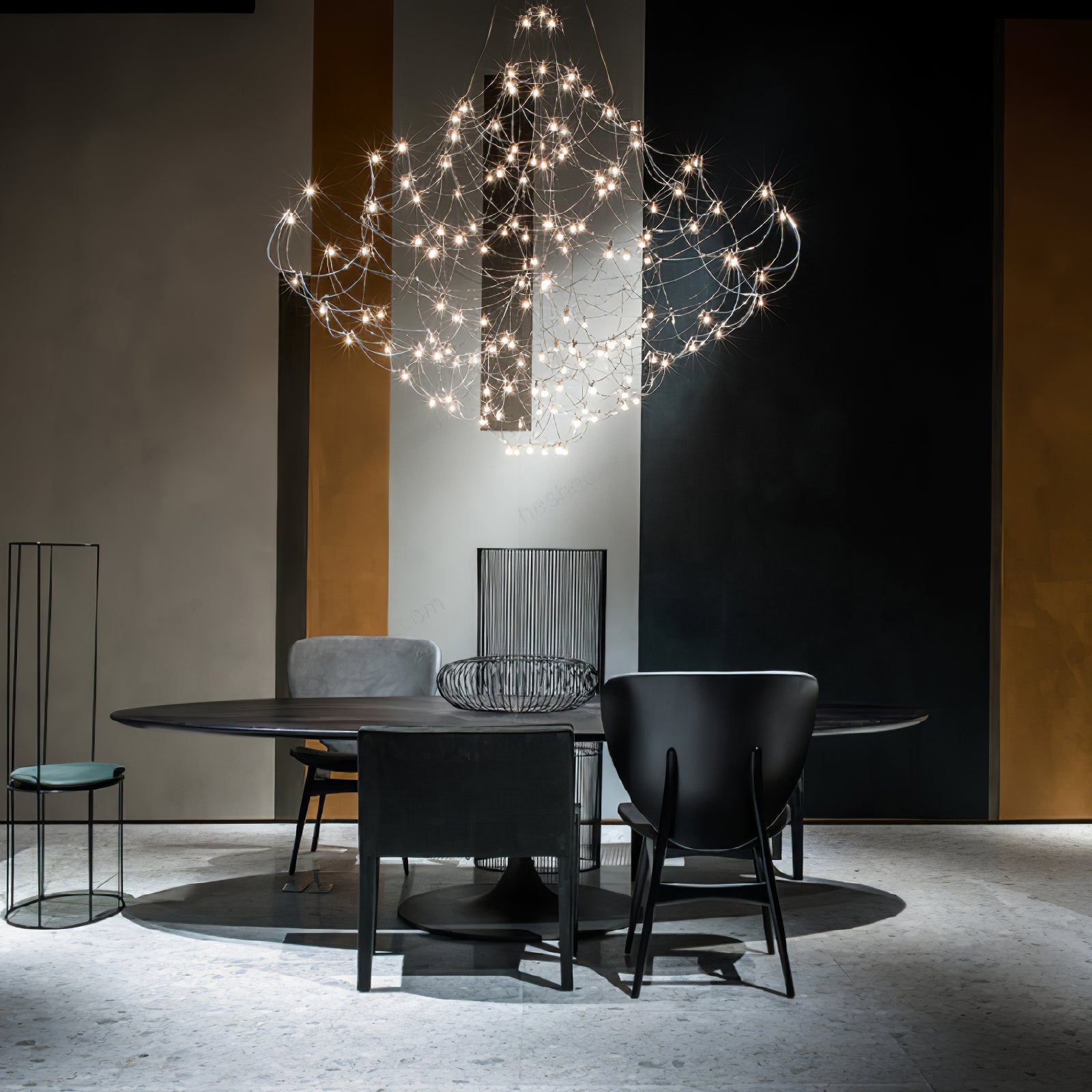 Lustra Chandelier Stainless Steel Wire Firefly - Letslighting