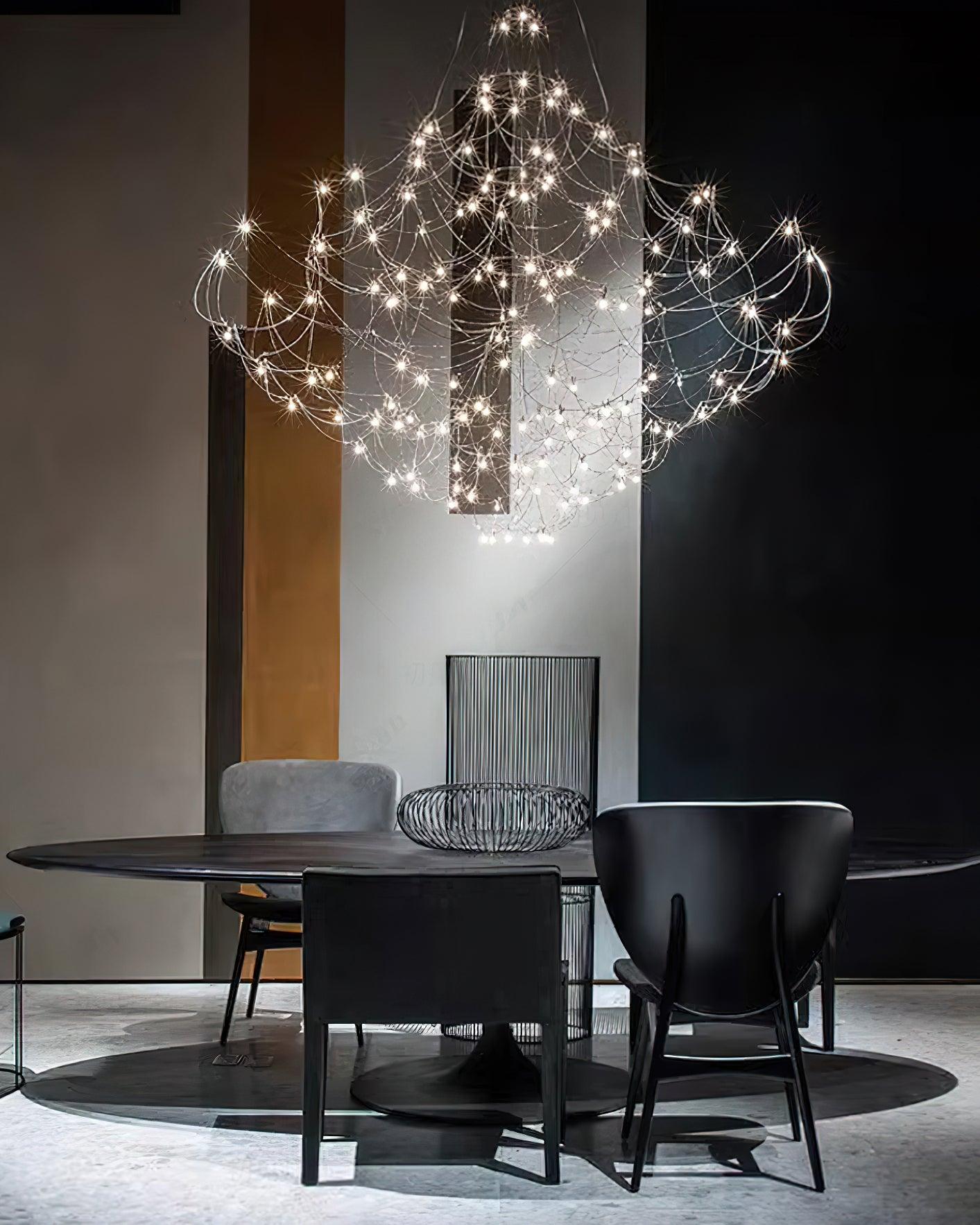Lustra Chandelier Stainless Steel Wire Firefly - Letslighting