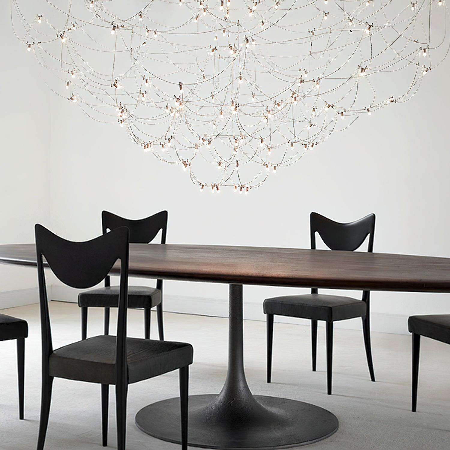 Lustra Chandelier Stainless Steel Wire Firefly - Letslighting