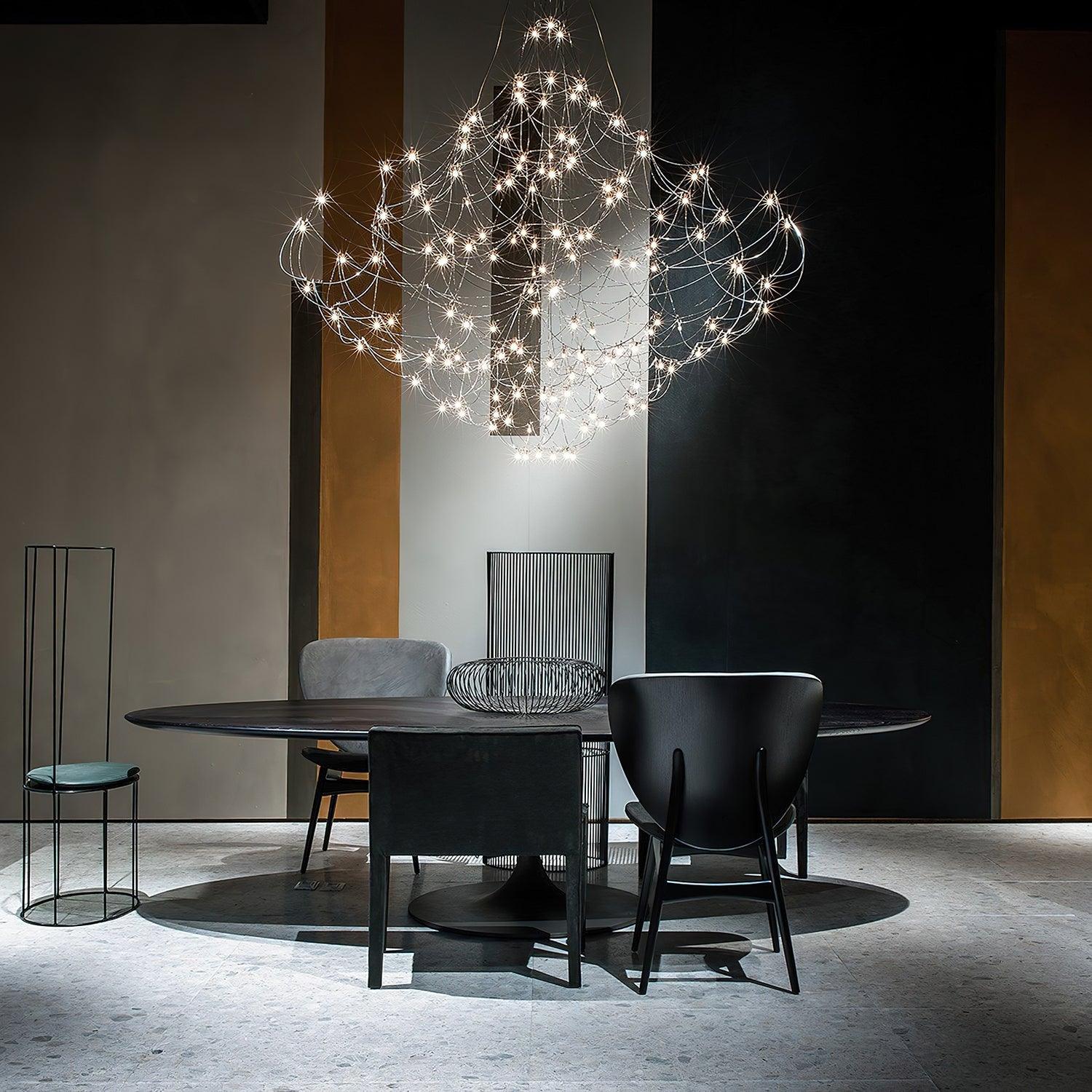 Lustra Chandelier Stainless Steel Wire Firefly - Letslighting