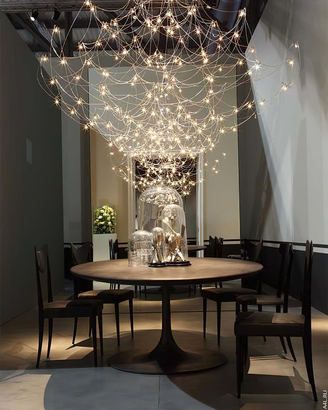 Lustra Chandelier Stainless Steel Wire Firefly - Letslighting