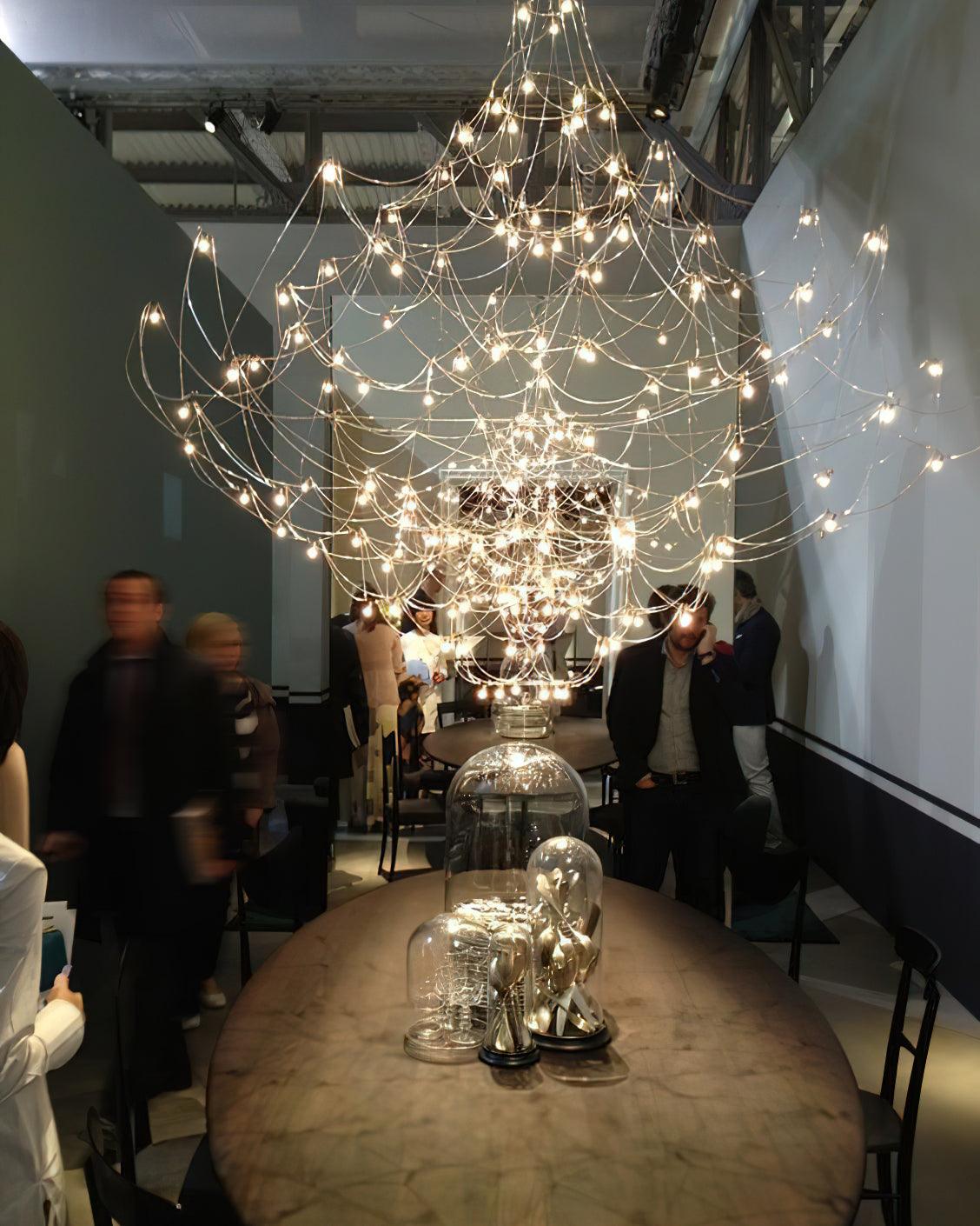 Lustra Chandelier Stainless Steel Wire Firefly - Letslighting