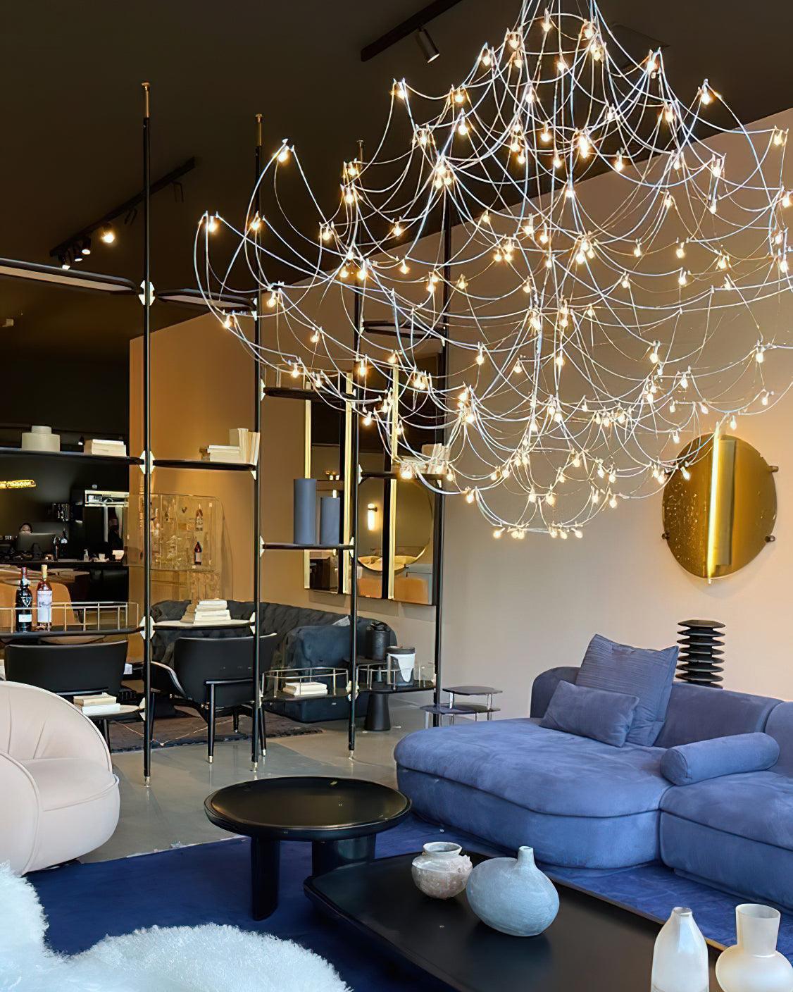 Lustra Chandelier Stainless Steel Wire Firefly - Letslighting