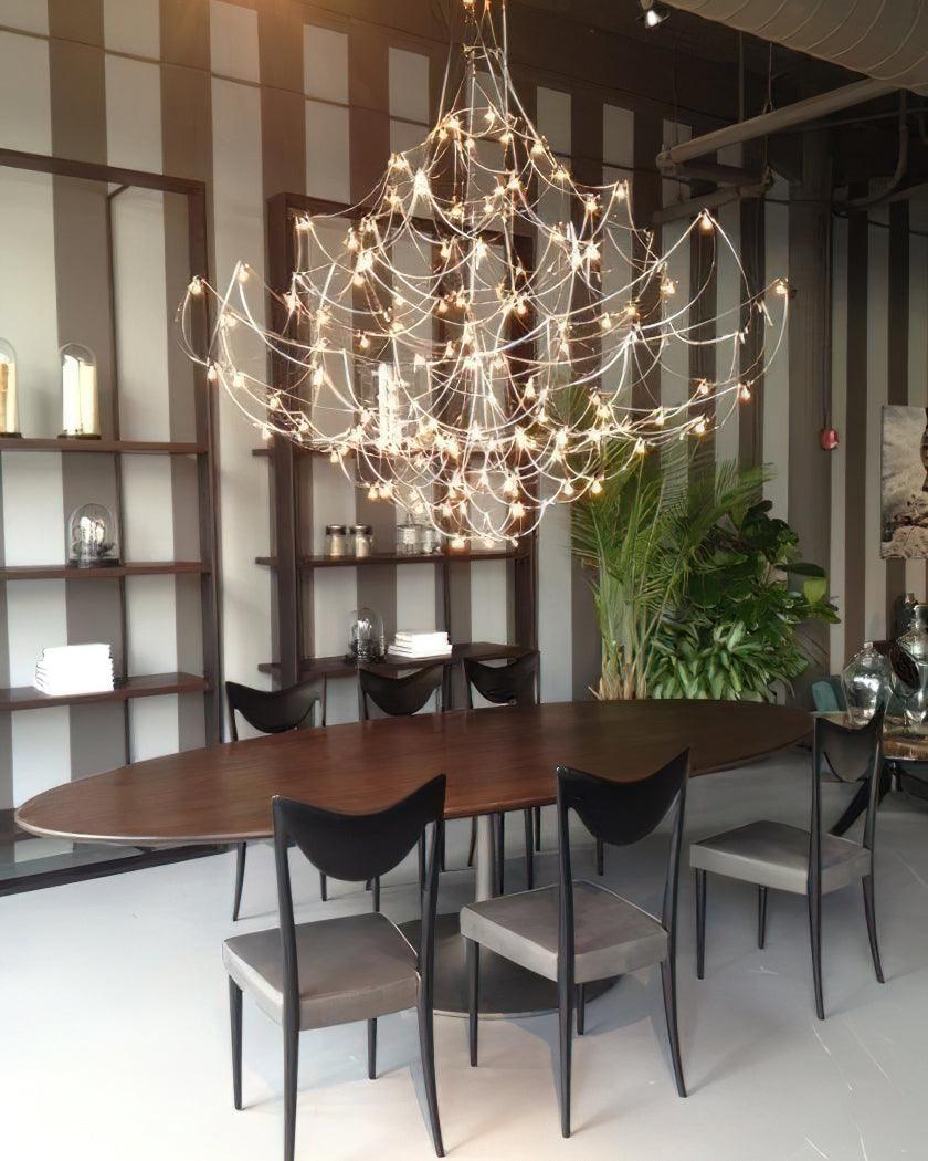Lustra Chandelier Stainless Steel Wire Firefly - Letslighting