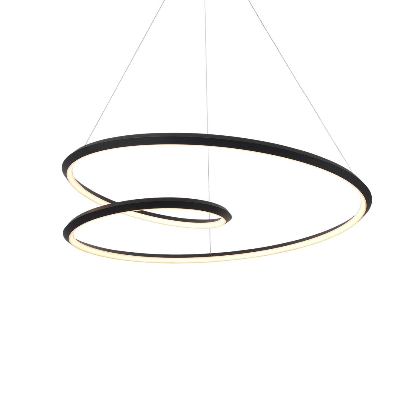 Lustra Chandelier Gold Aluminum Opal Glass - Letslighting