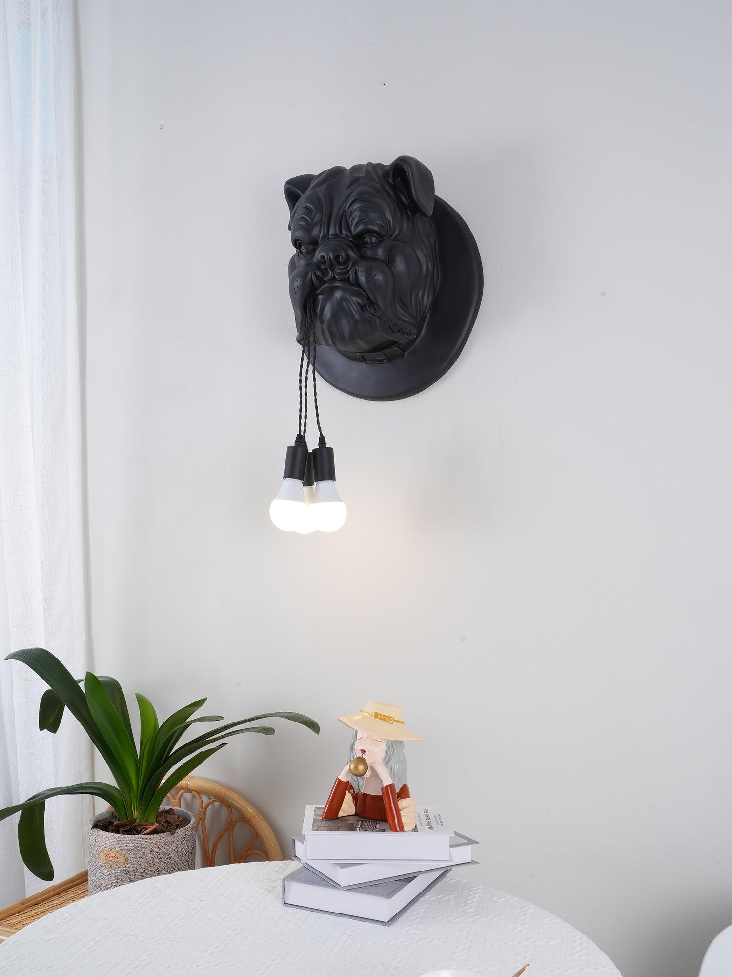 Lustra Wall Lamp Bulldog Sculpture Whimsical - Letslighting