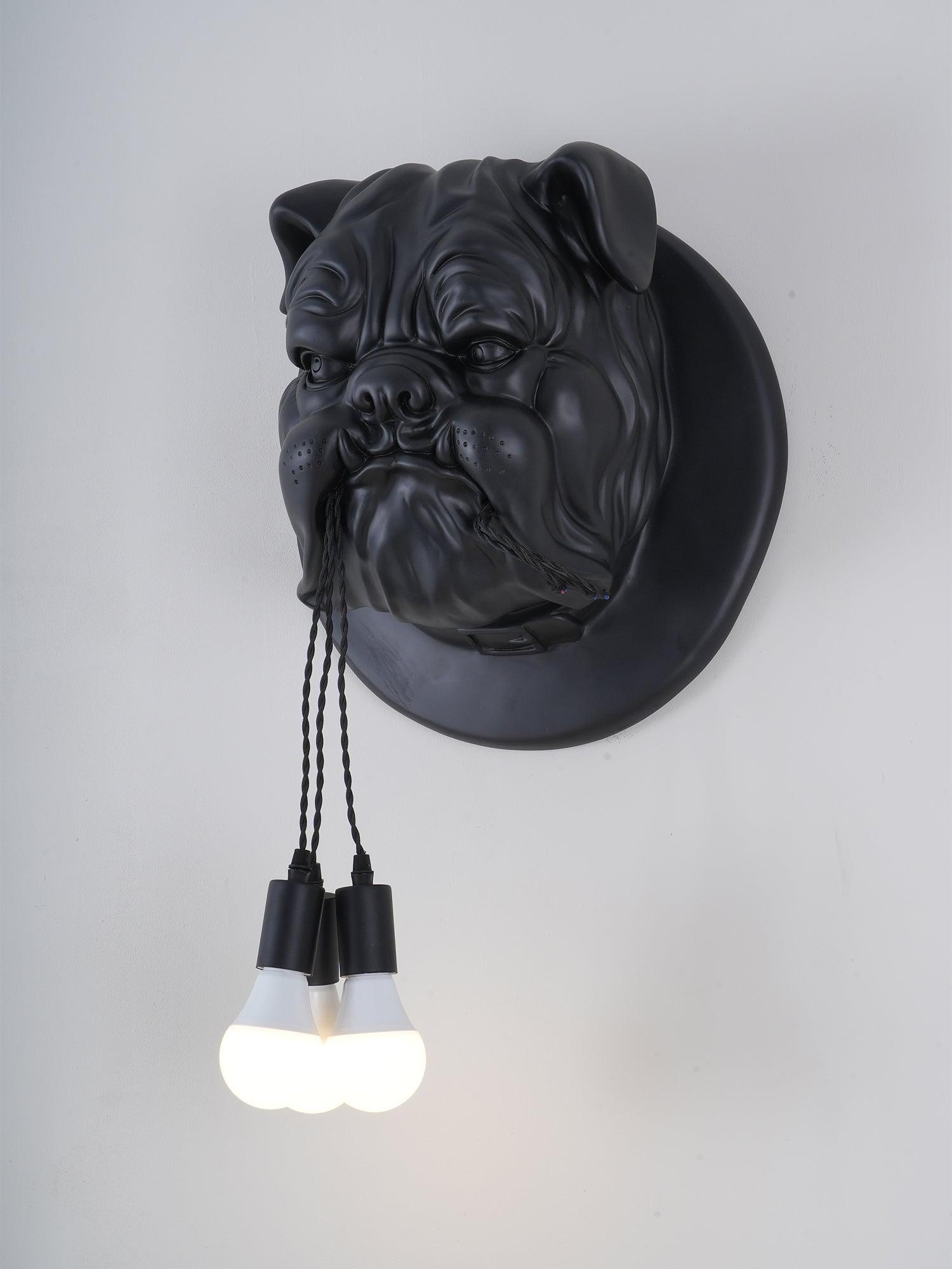 Lustra Wall Lamp Bulldog Sculpture Whimsical - Letslighting