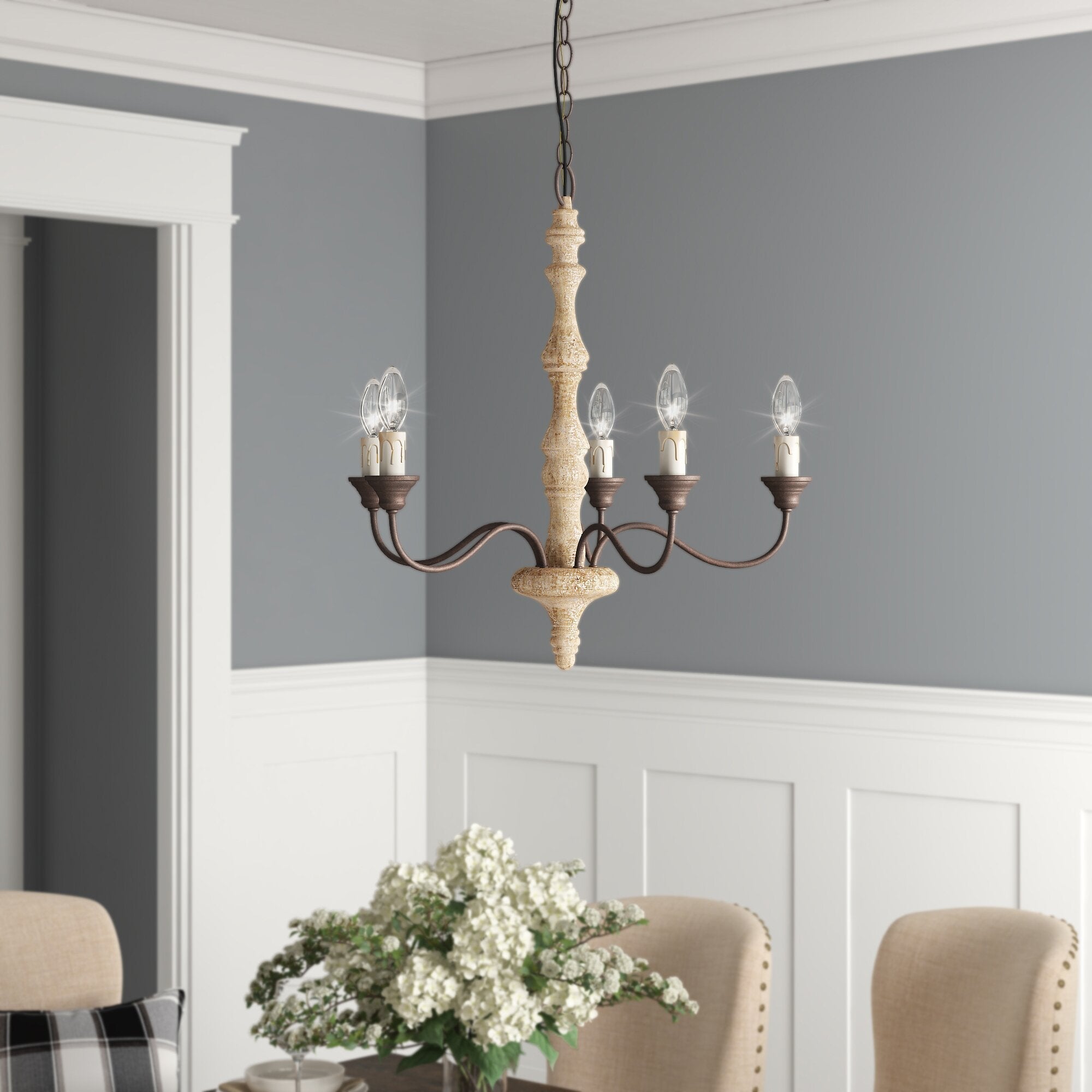 Fljotuvyi Individual Creativity Wood Chandelier - Letslighting