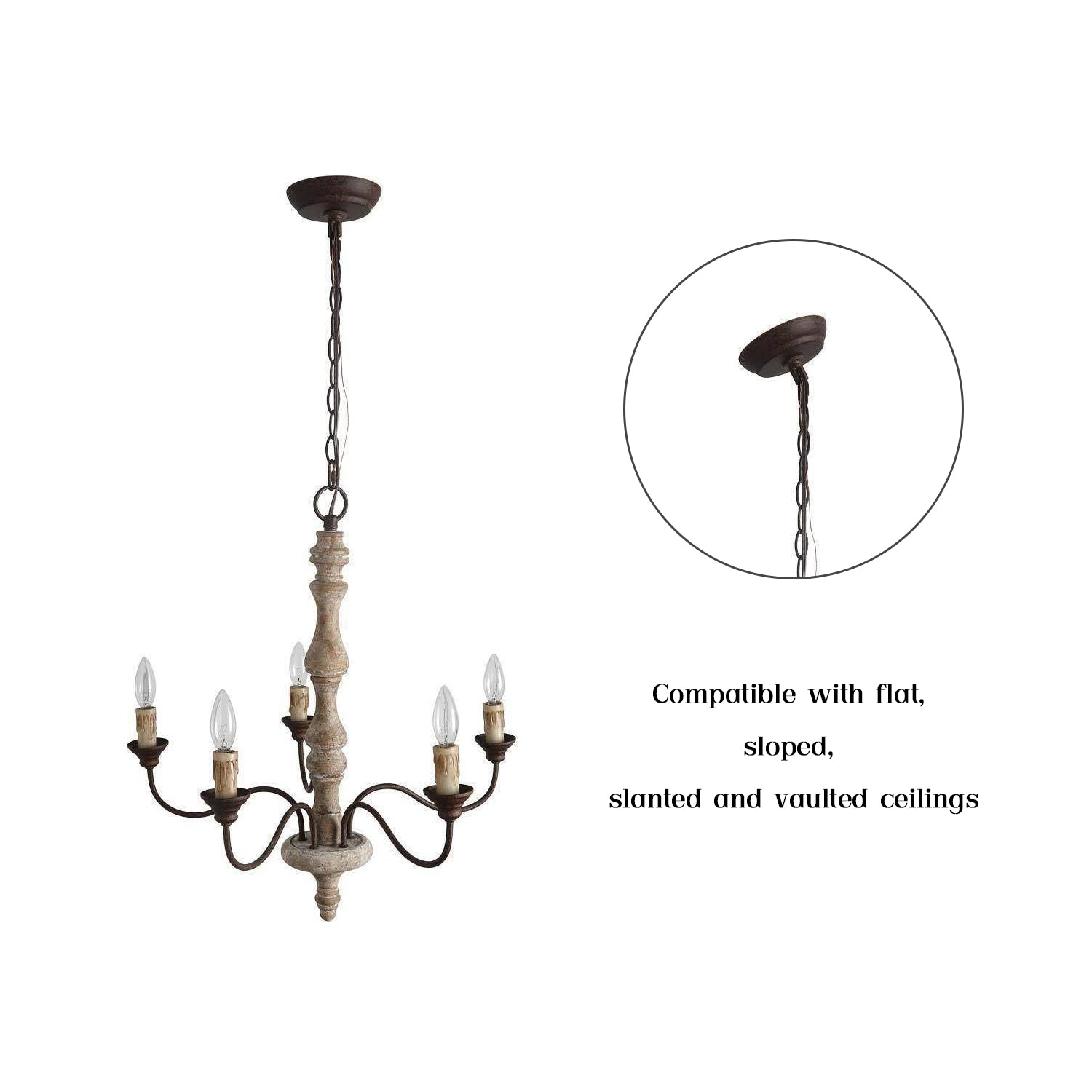 Fljotuvyi Individual Creativity Wood Chandelier - Letslighting