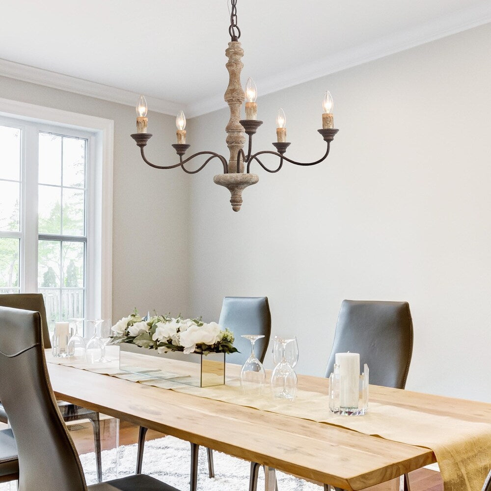 Fljotuvyi Individual Creativity Wood Chandelier - Letslighting