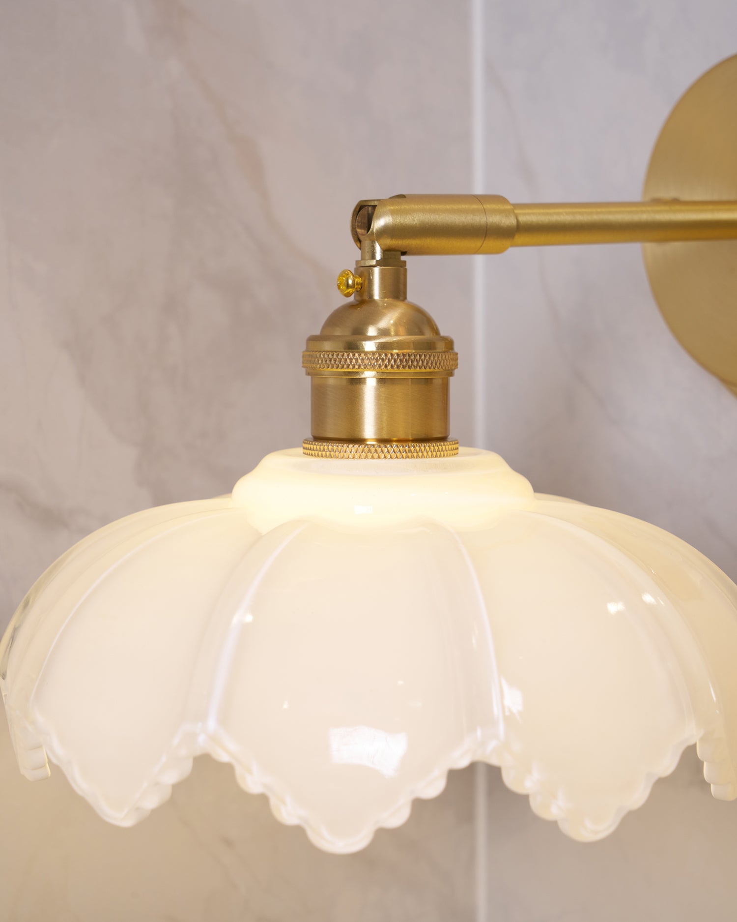 Lotus Nordic Art Rotatable Glass Wall Lamp - Letslighting