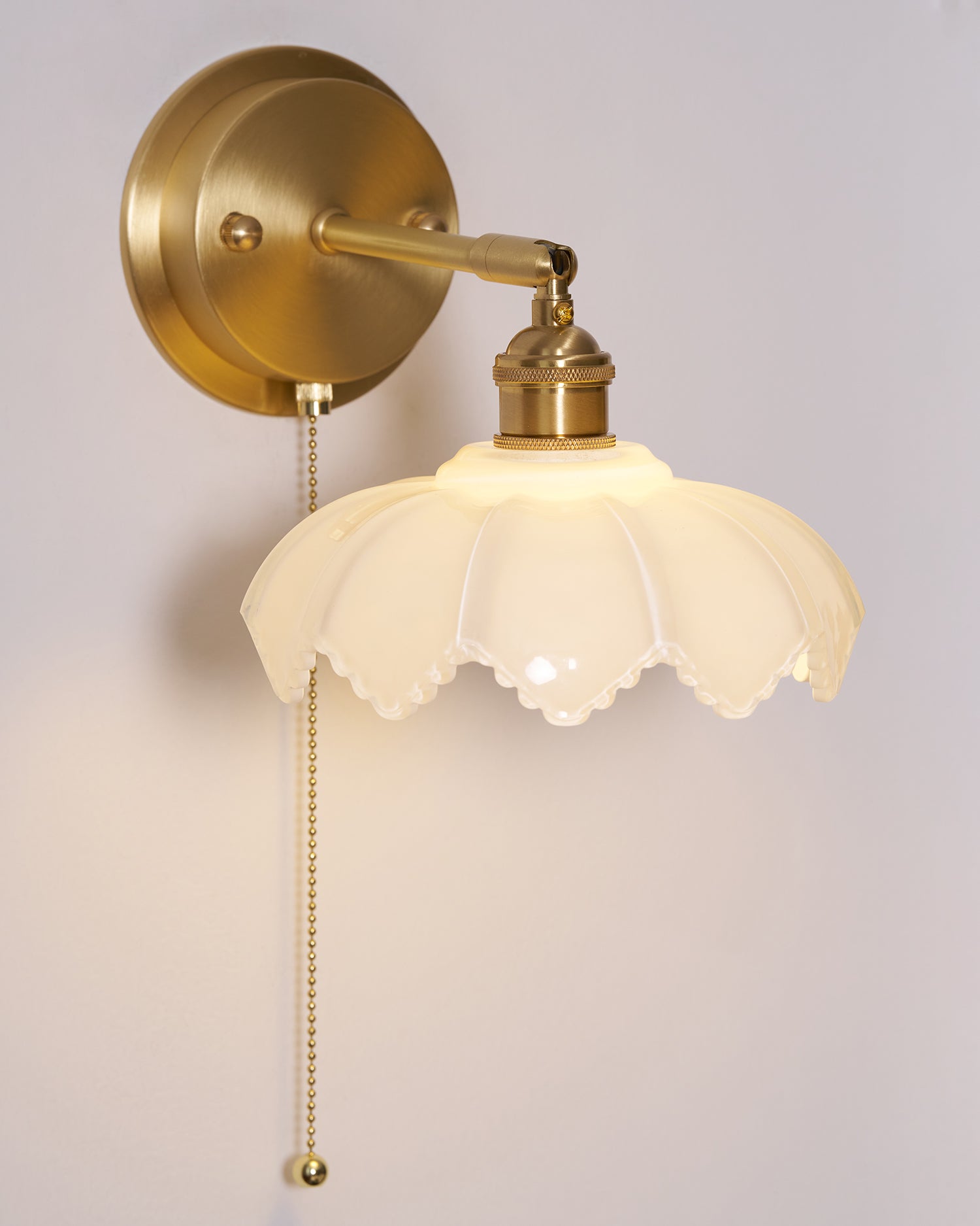 Lotus Nordic Art Rotatable Glass Wall Lamp - Letslighting