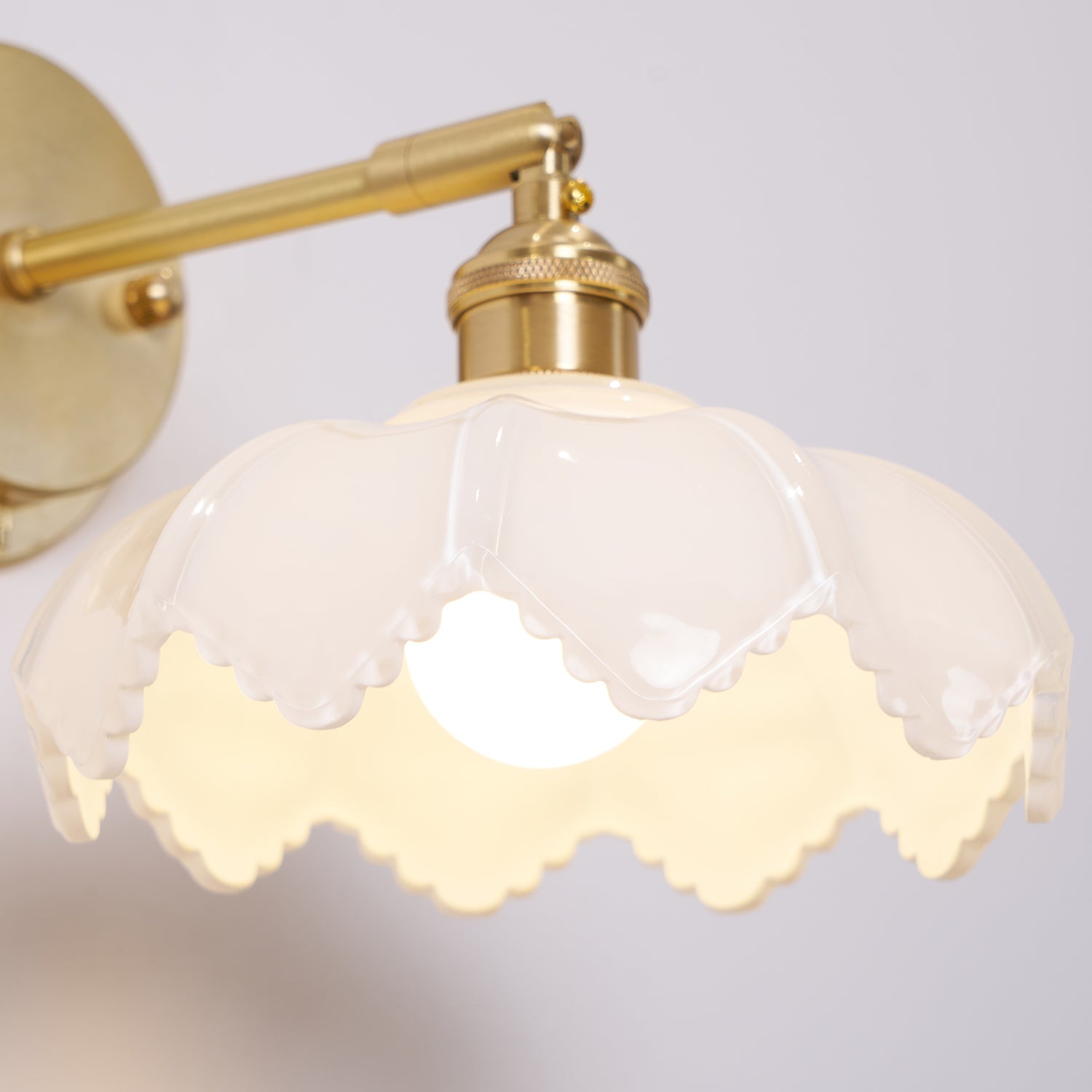Lotus Nordic Art Rotatable Glass Wall Lamp - Letslighting