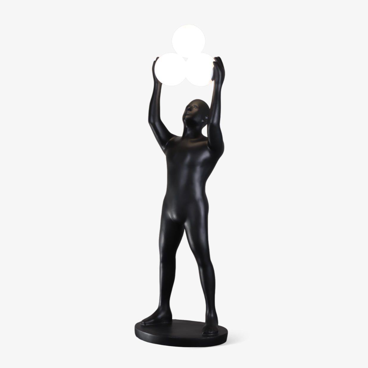 Eurshaia Sculptural Black Floor Lamp - Letslighting