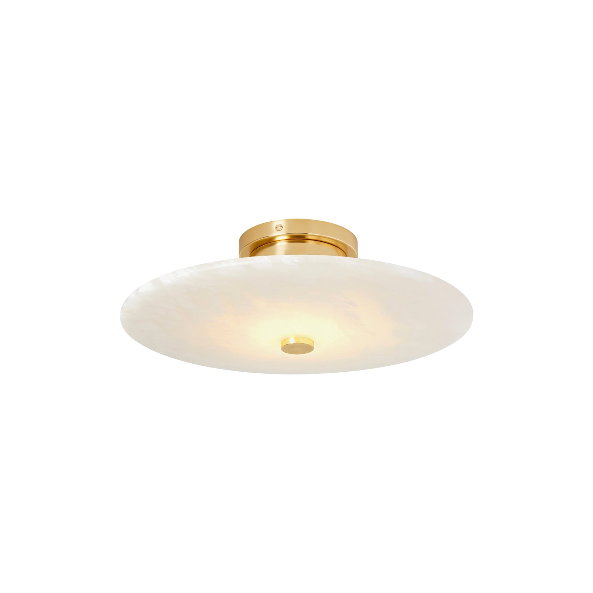 Jarnbruvyn Modern Brass Alabaster Ceiling Lamp - Letslighting