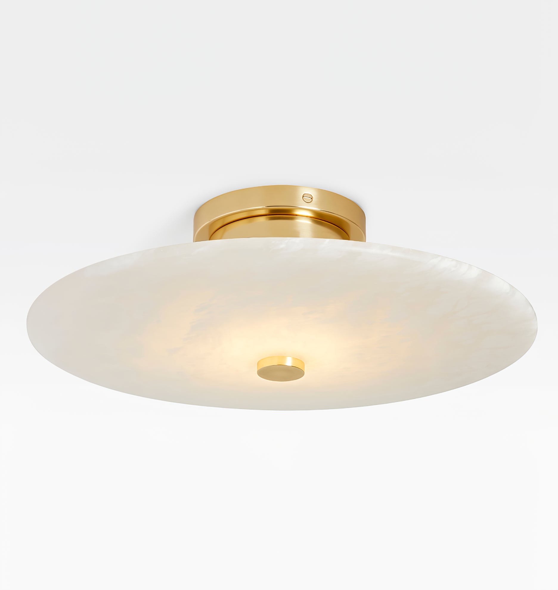 Jarnbruvyn Modern Brass Alabaster Ceiling Lamp - Letslighting