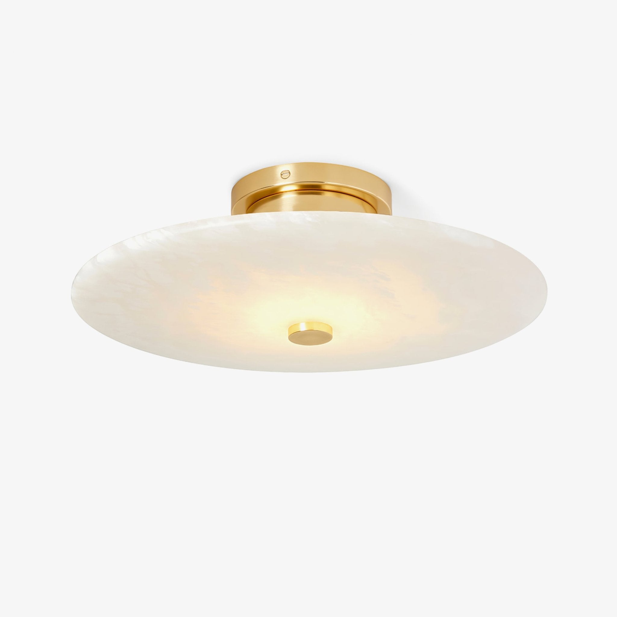 Jarnbruvyn Modern Brass Alabaster Ceiling Lamp - Letslighting