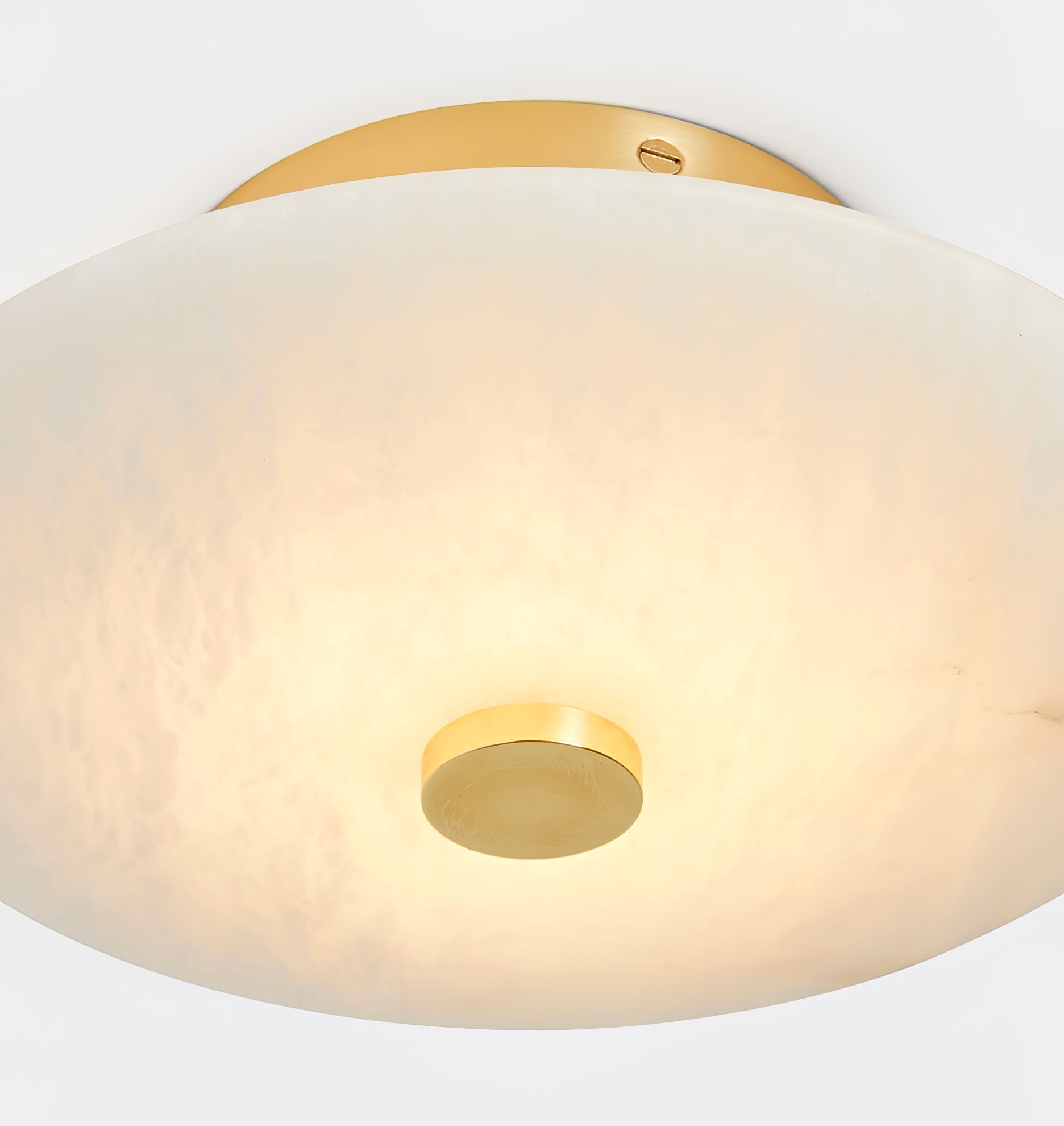 Jarnbruvyn Modern Brass Alabaster Ceiling Lamp - Letslighting