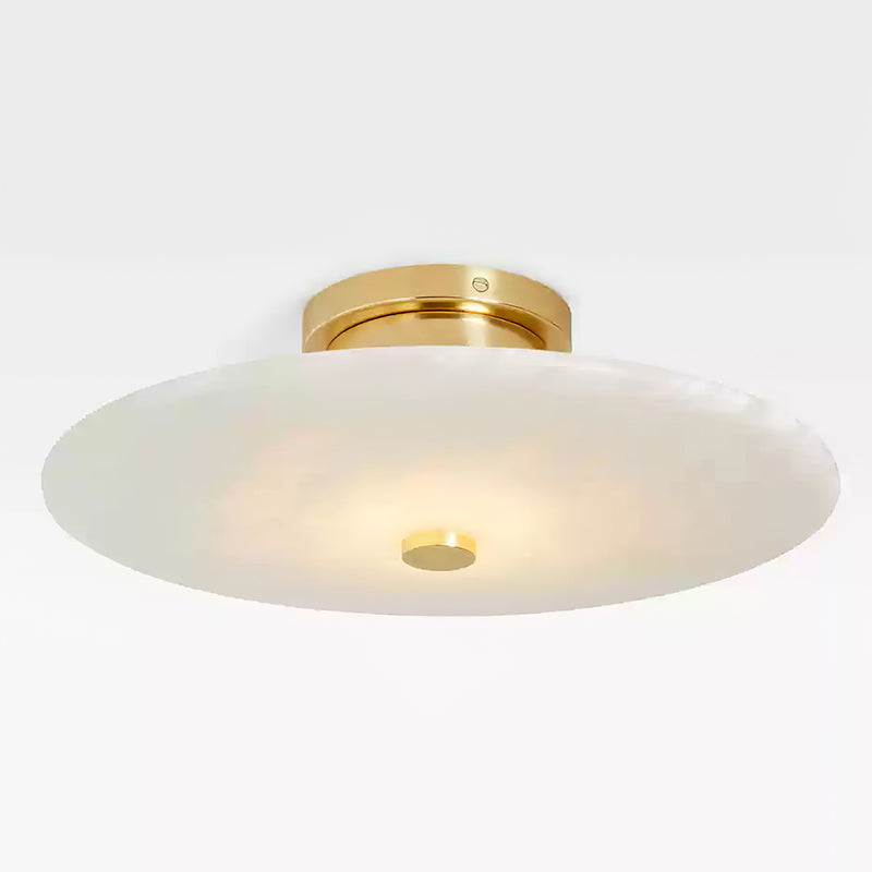 Jarnbruvyn Modern Brass Alabaster Ceiling Lamp - Letslighting