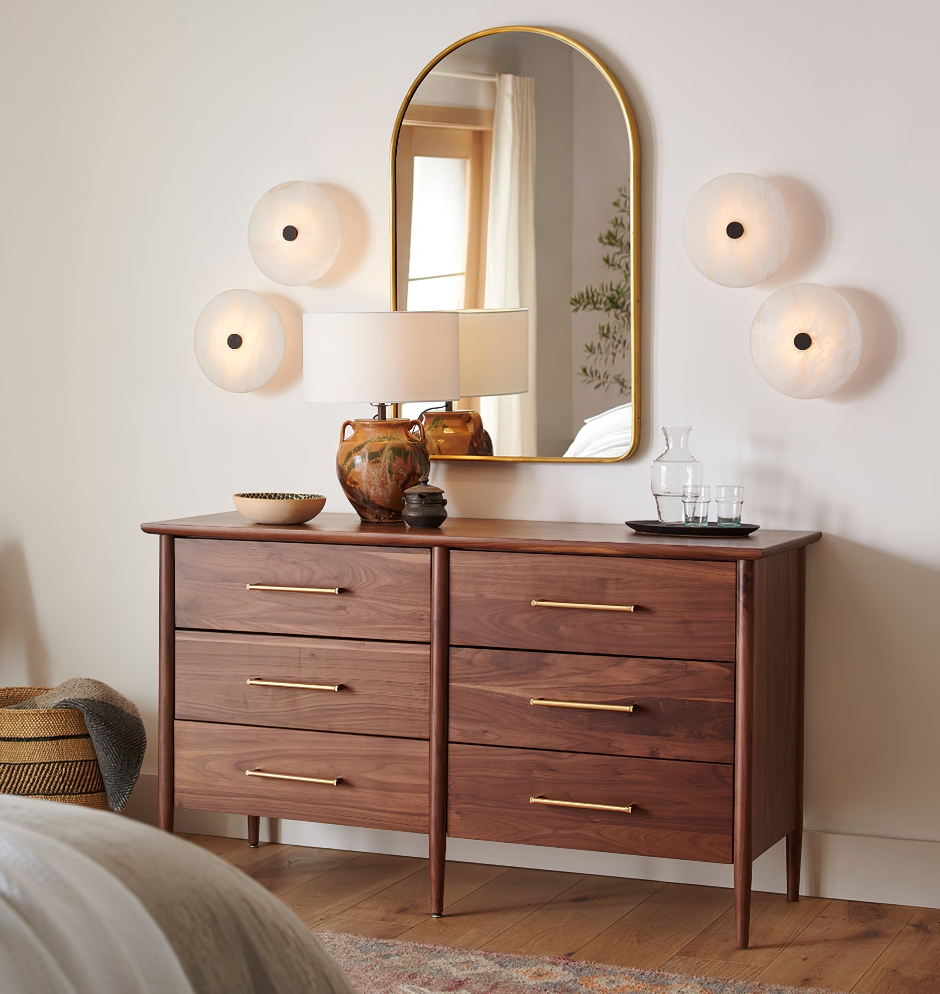 Jarnbruvyn Modern Brass Alabaster Ceiling Lamp - Letslighting