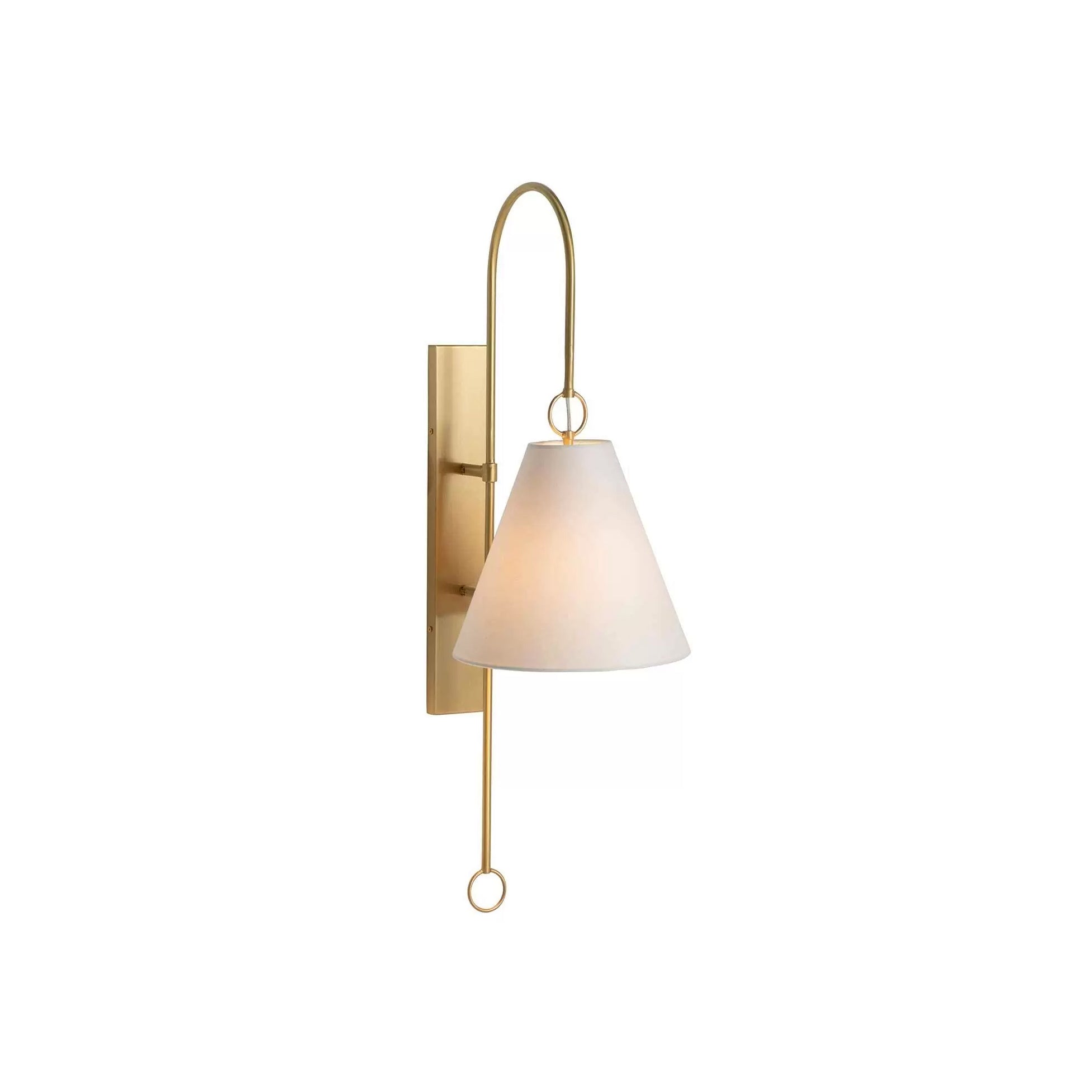 Andromeda Modern Premium Brass Fabric Wall Lamp - Letslighting