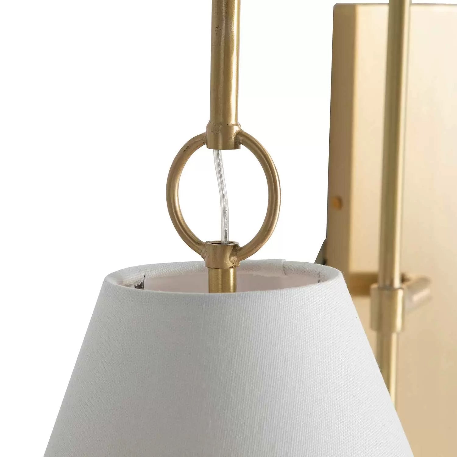 Andromeda Modern Premium Brass Fabric Wall Lamp - Letslighting