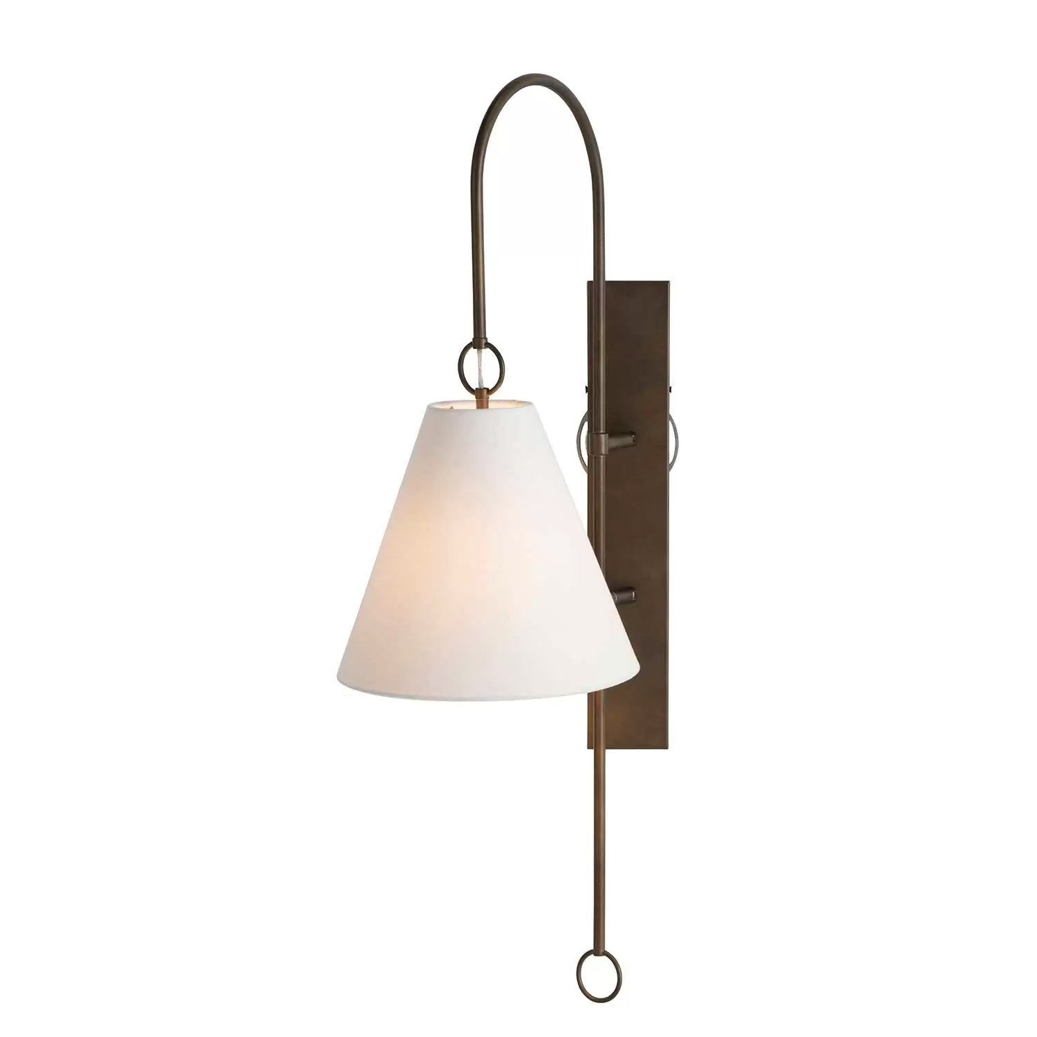 Andromeda Modern Premium Brass Fabric Wall Lamp - Letslighting