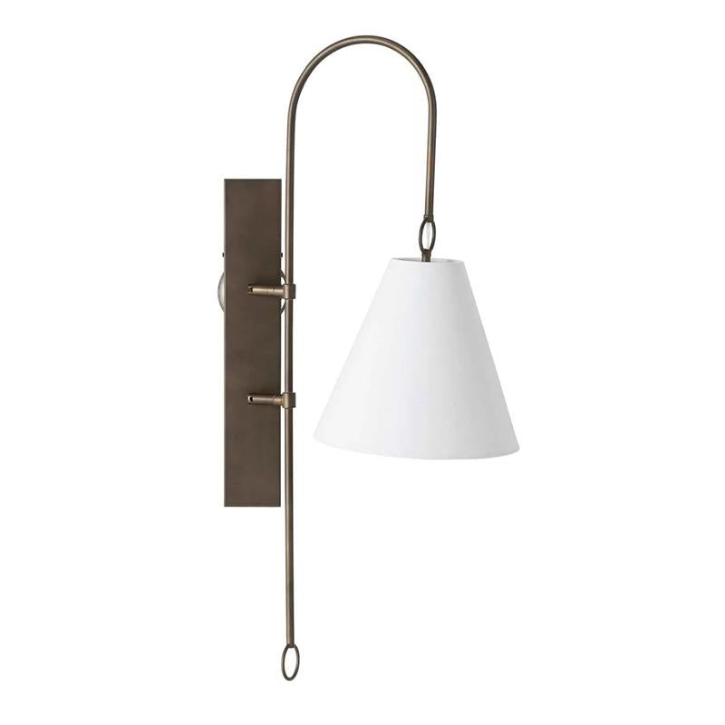 Andromeda Modern Premium Brass Fabric Wall Lamp - Letslighting