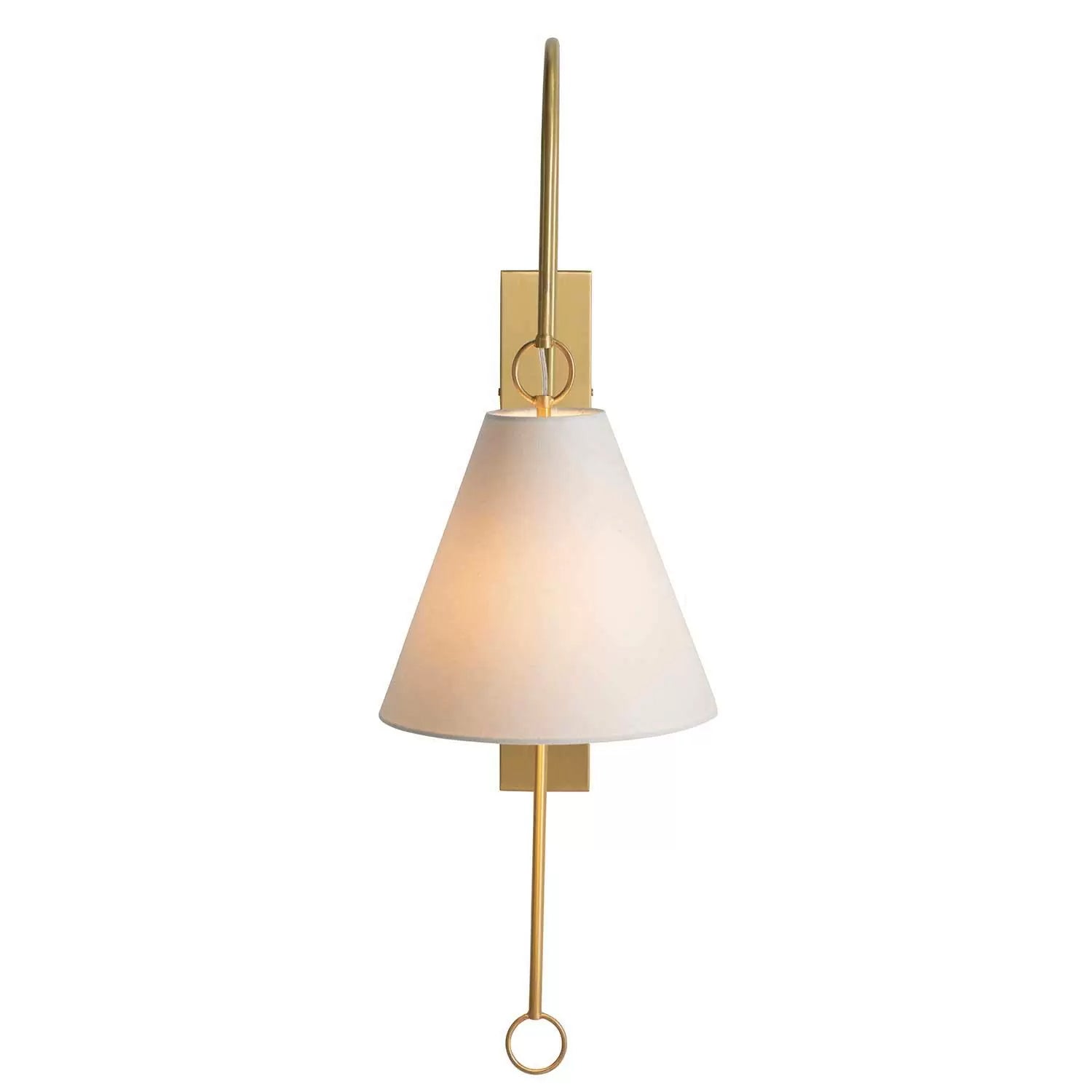 Andromeda Modern Premium Brass Fabric Wall Lamp - Letslighting