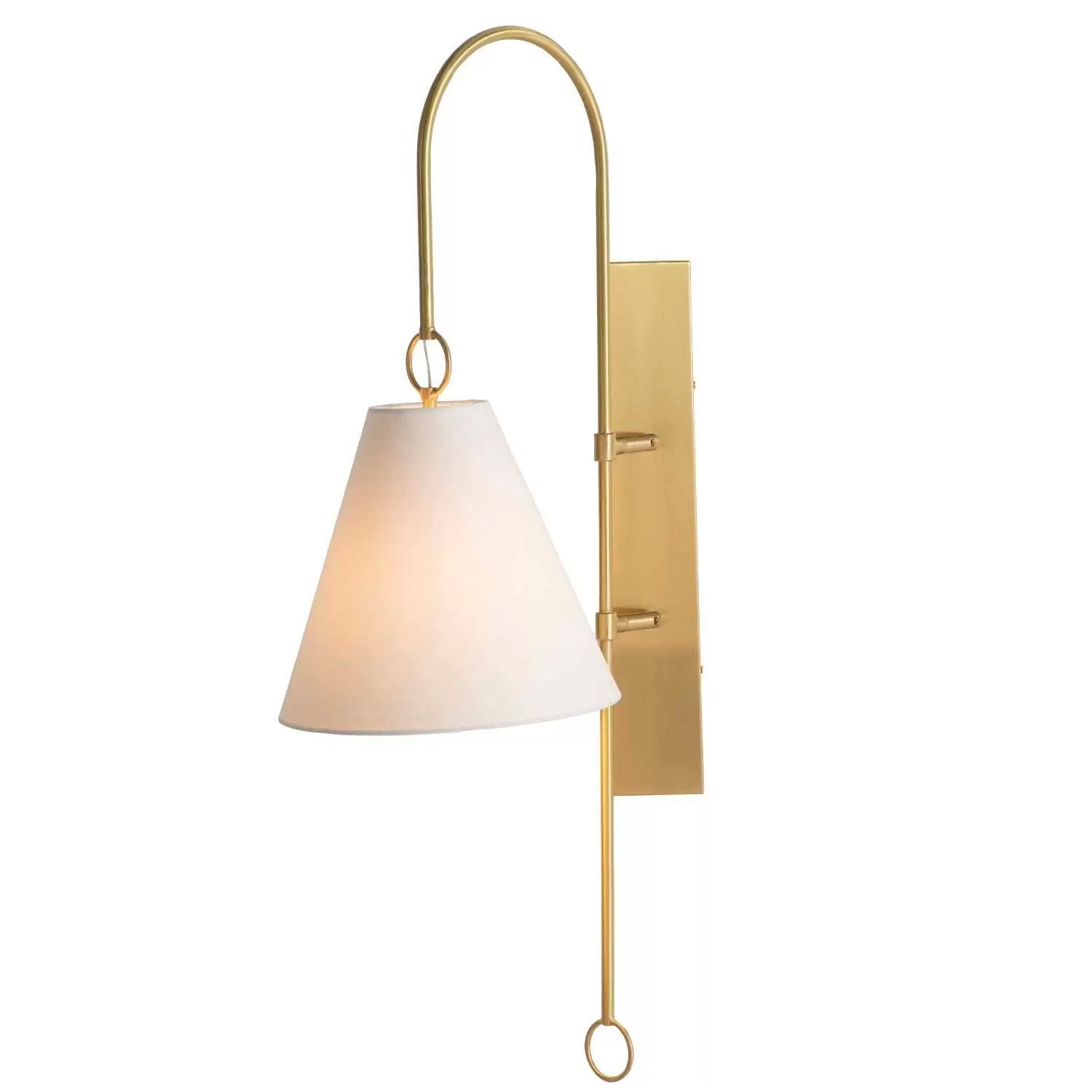 Andromeda Modern Premium Brass Fabric Wall Lamp - Letslighting
