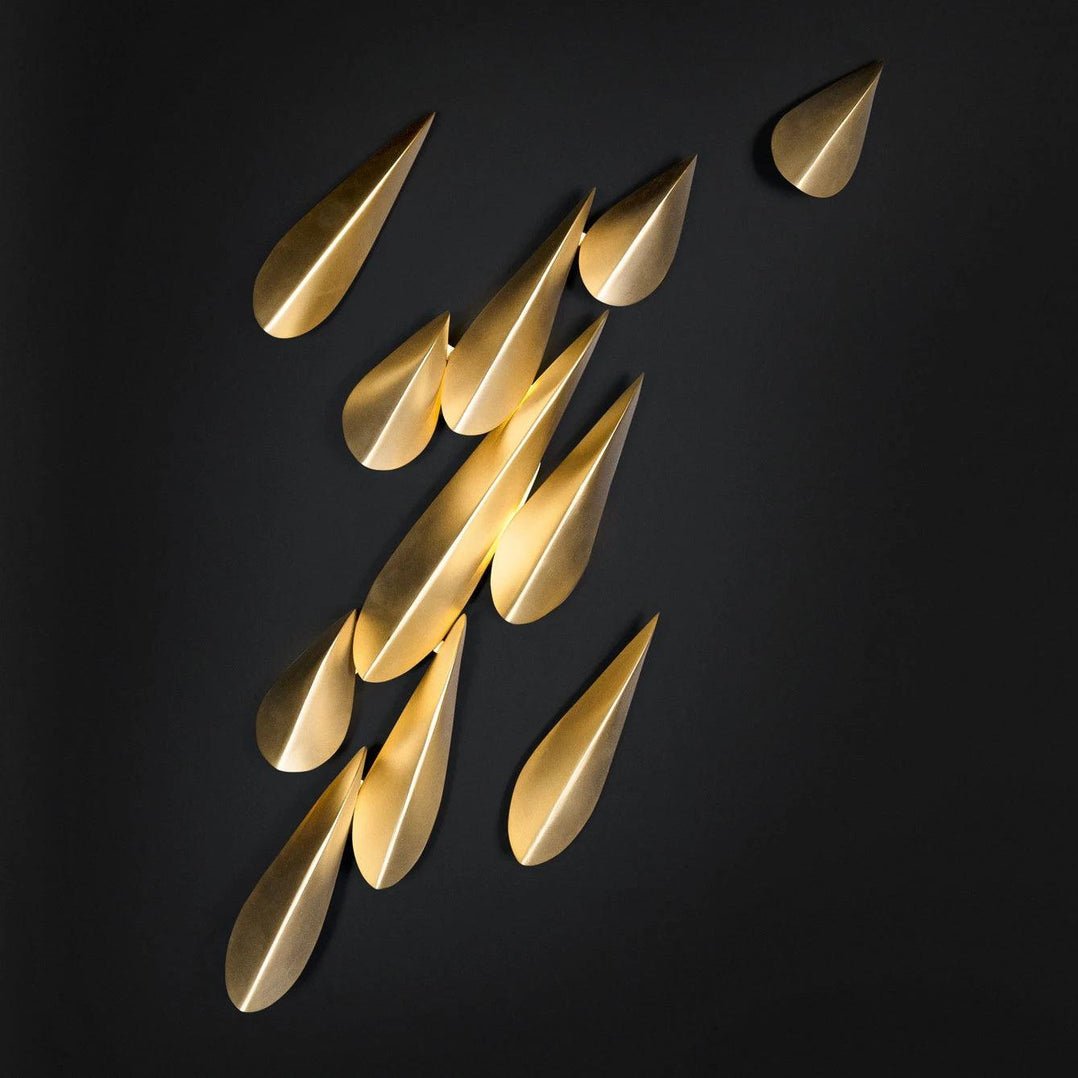 Avynis Abstract Brass Wall Light - Letslighting