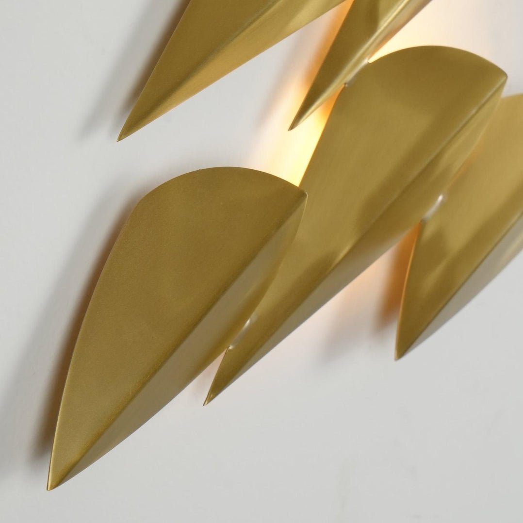 Avynis Abstract Brass Wall Light - Letslighting