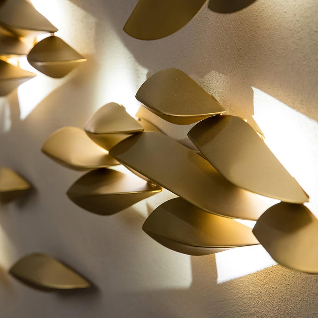 Avynis Abstract Brass Wall Light - Letslighting