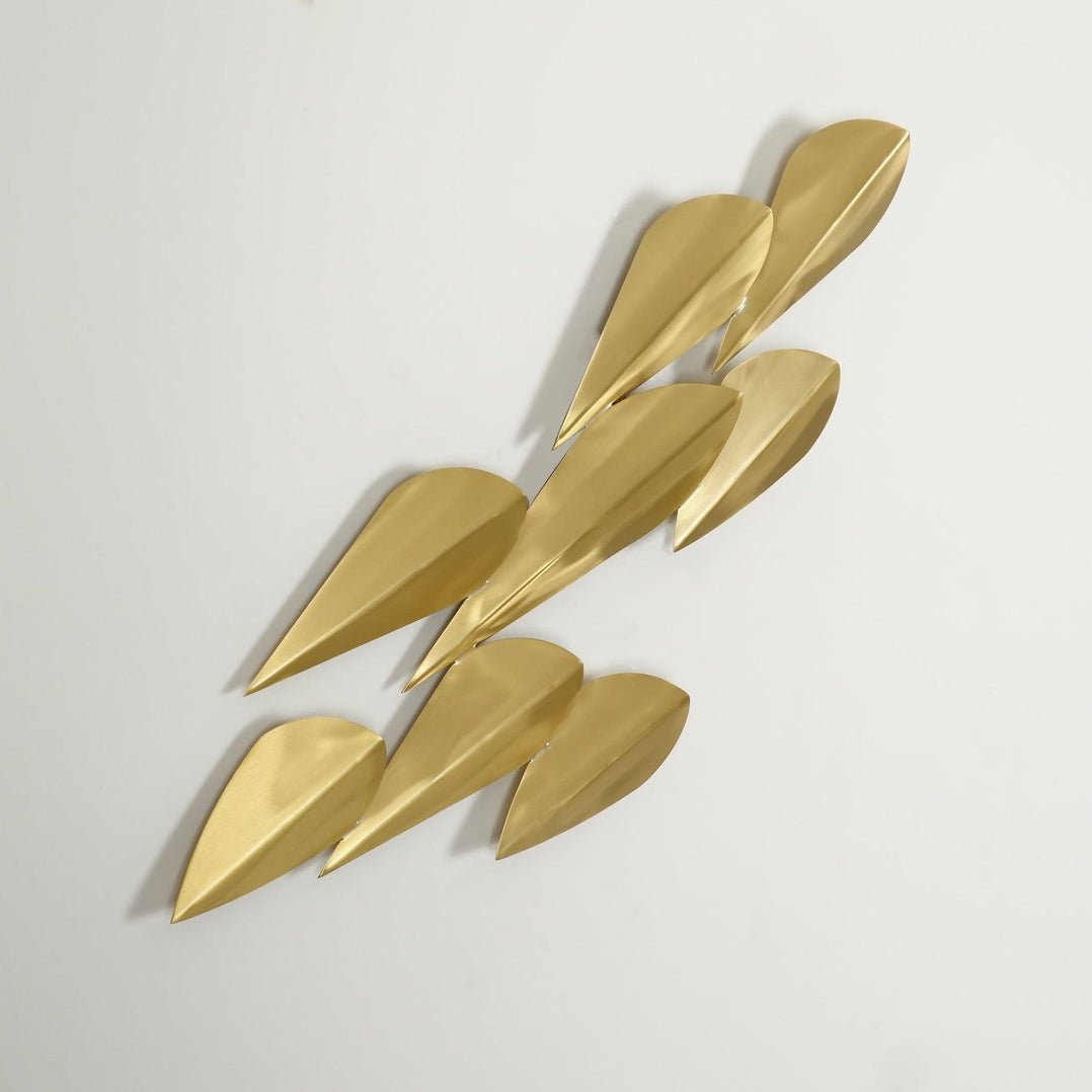 Avynis Abstract Brass Wall Light - Letslighting