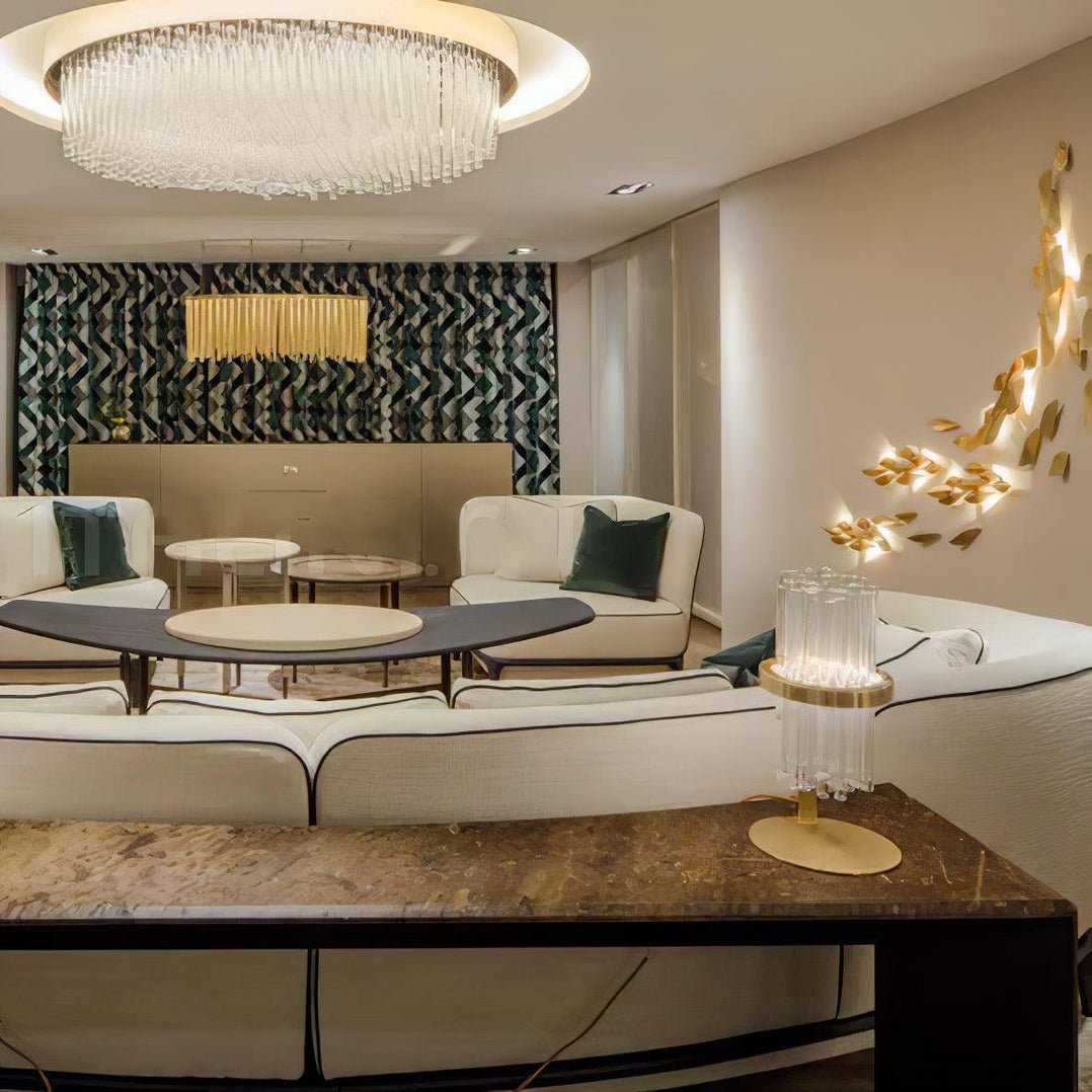 Avynis Abstract Brass Wall Light - Letslighting