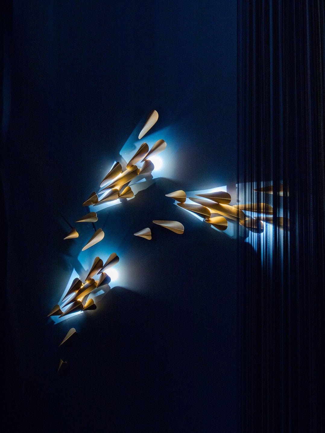 Avynis Abstract Brass Wall Light - Letslighting