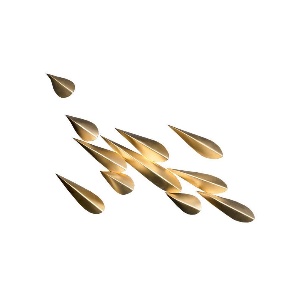 Avynis Abstract Brass Wall Light - Letslighting