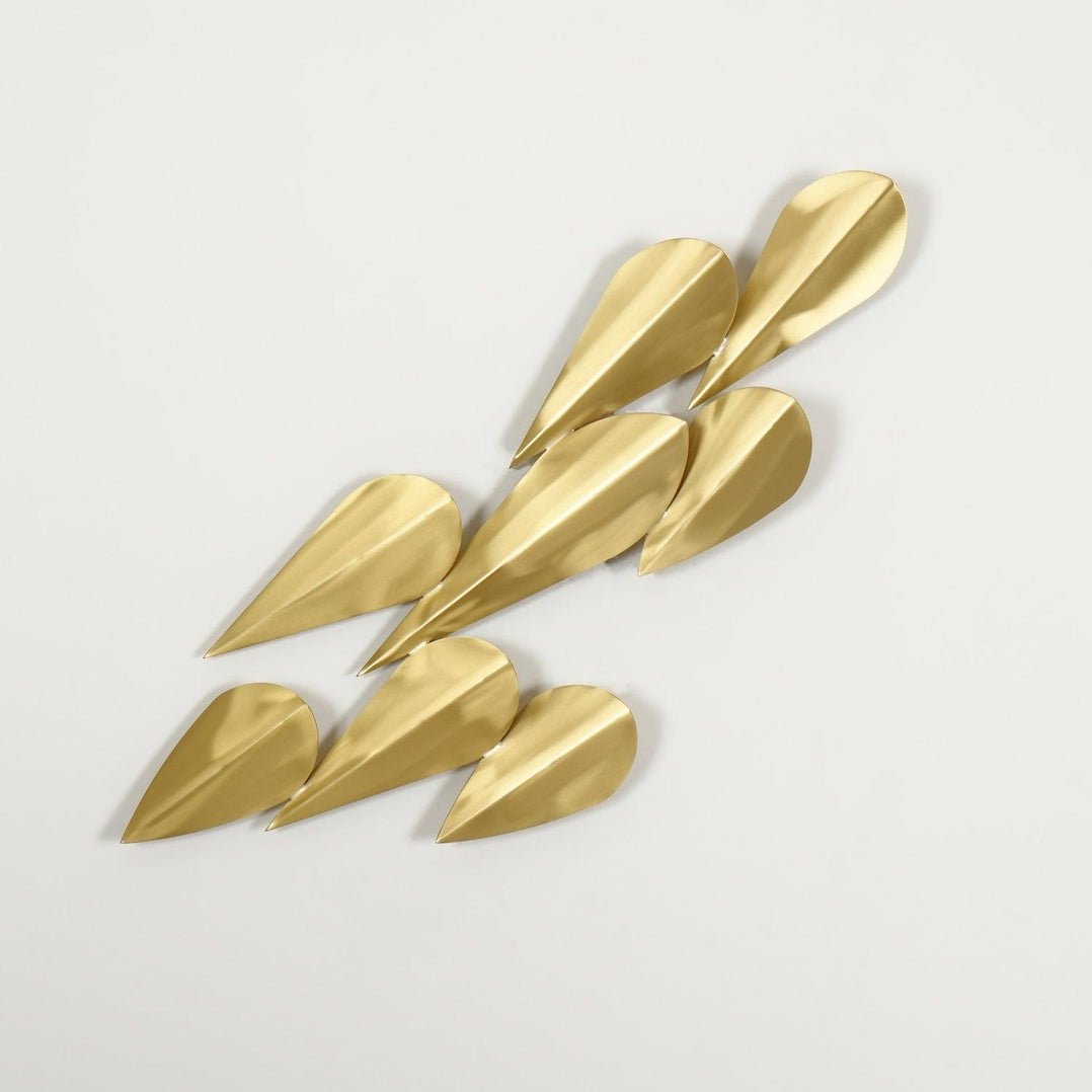 Avynis Abstract Brass Wall Light - Letslighting