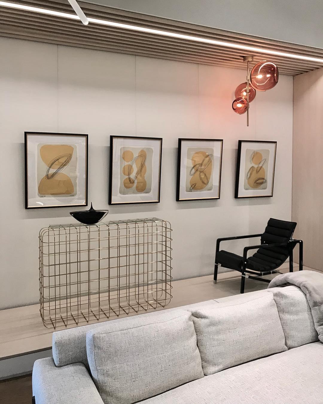 Lustra Chandelier Amber Glass Ball - Letslighting