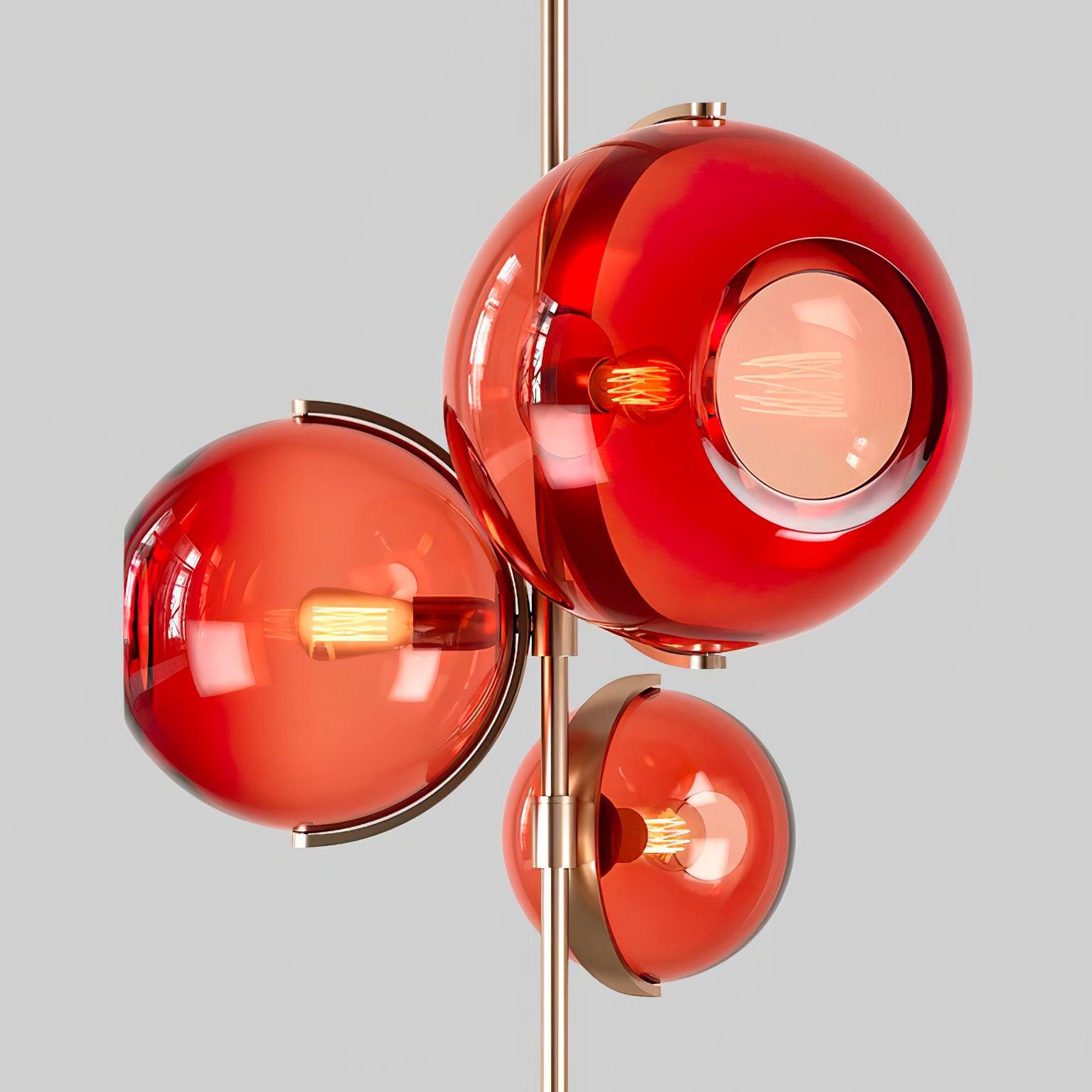 Lustra Chandelier Amber Glass Ball - Letslighting