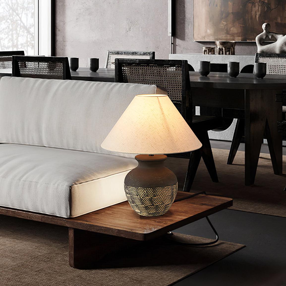 Ellie Minimalist Ceramics Table Lamp - Letslighting