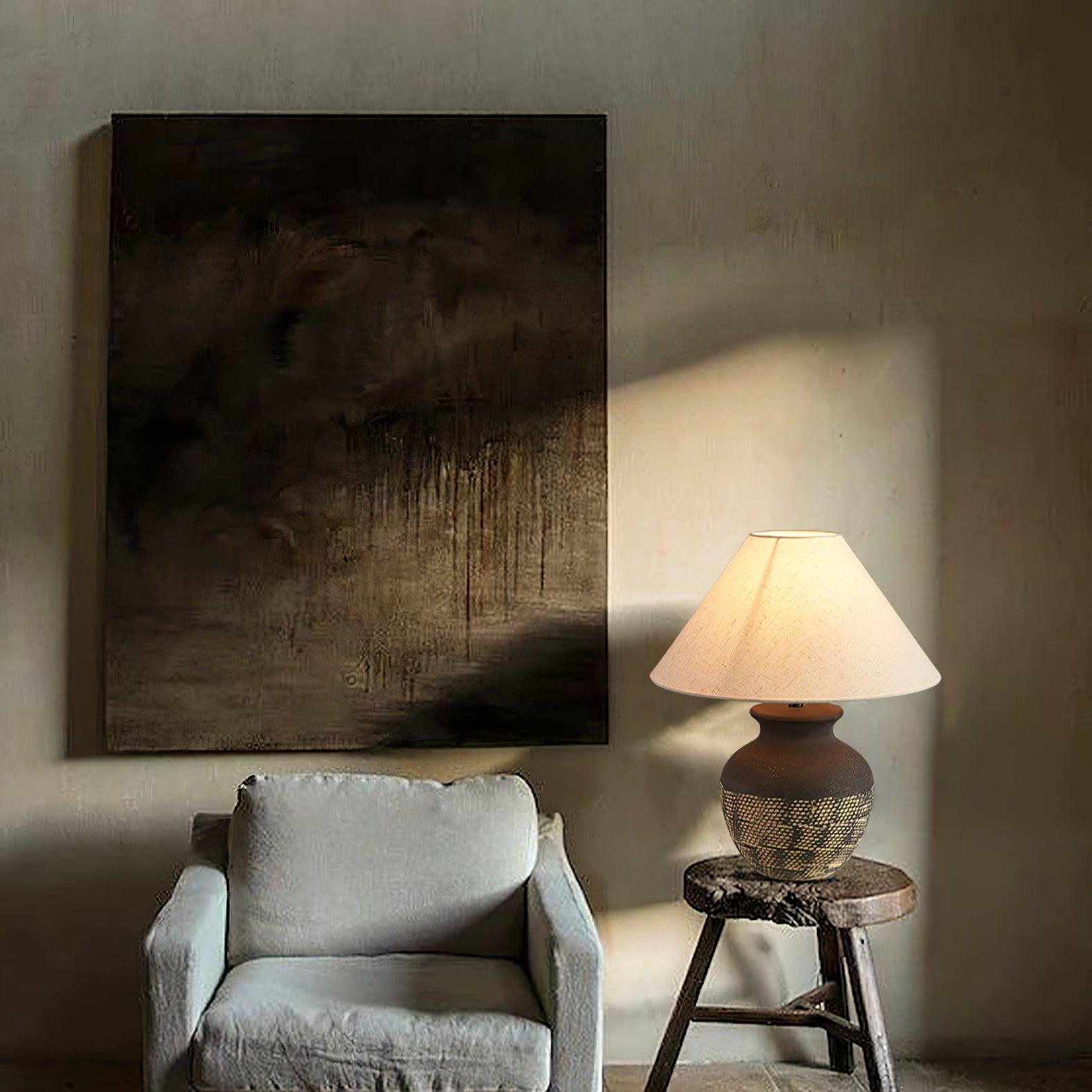 Ellie Minimalist Ceramics Table Lamp - Letslighting